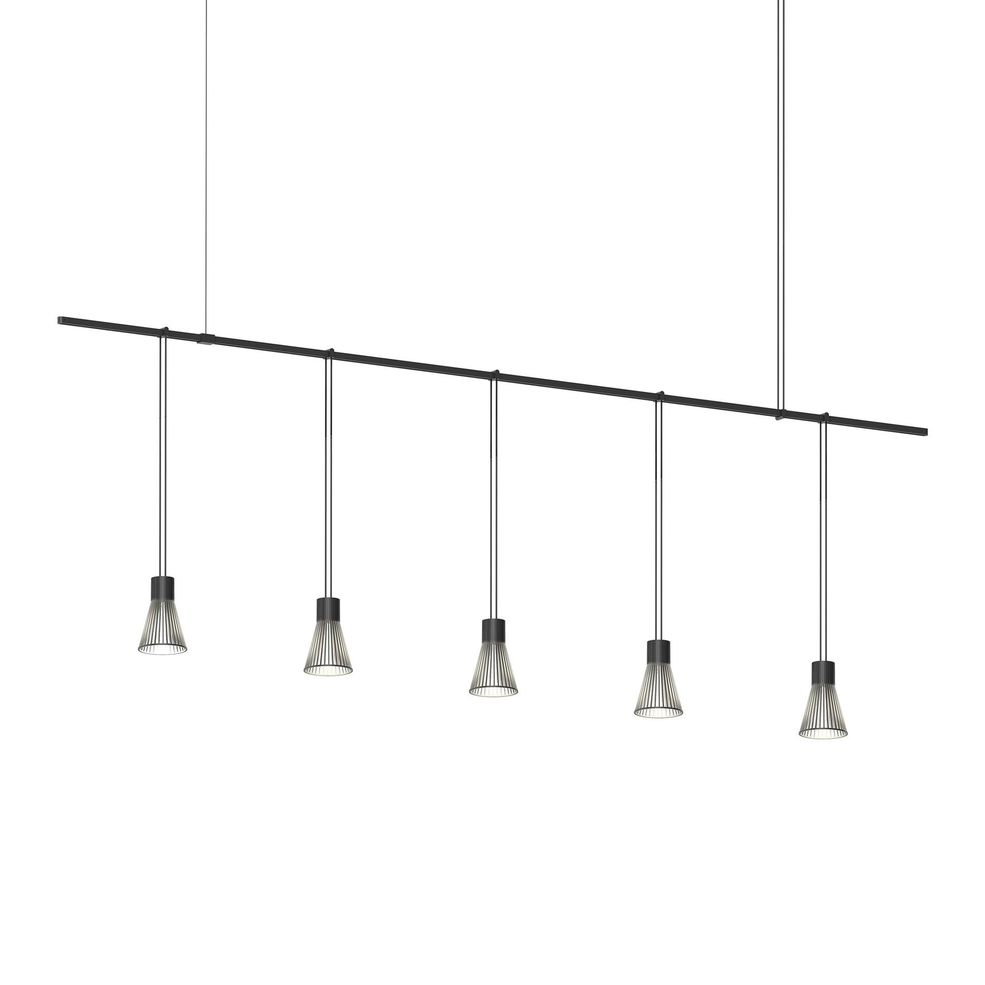 Suspenders® 5 - Light Satin Black LED Kitchen Island Pendant