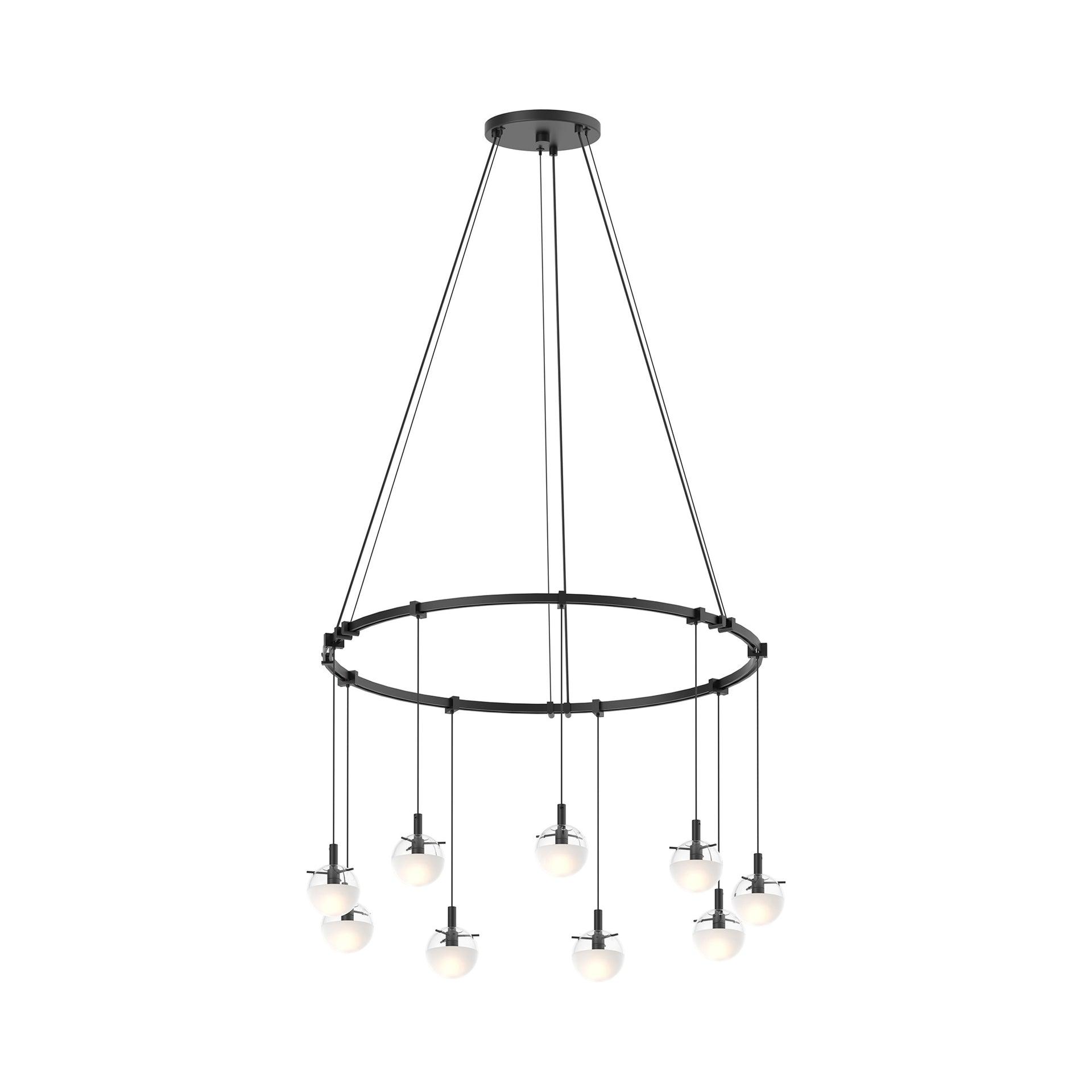 Suspenders 9 - Light Satin Black Cluster Pendant