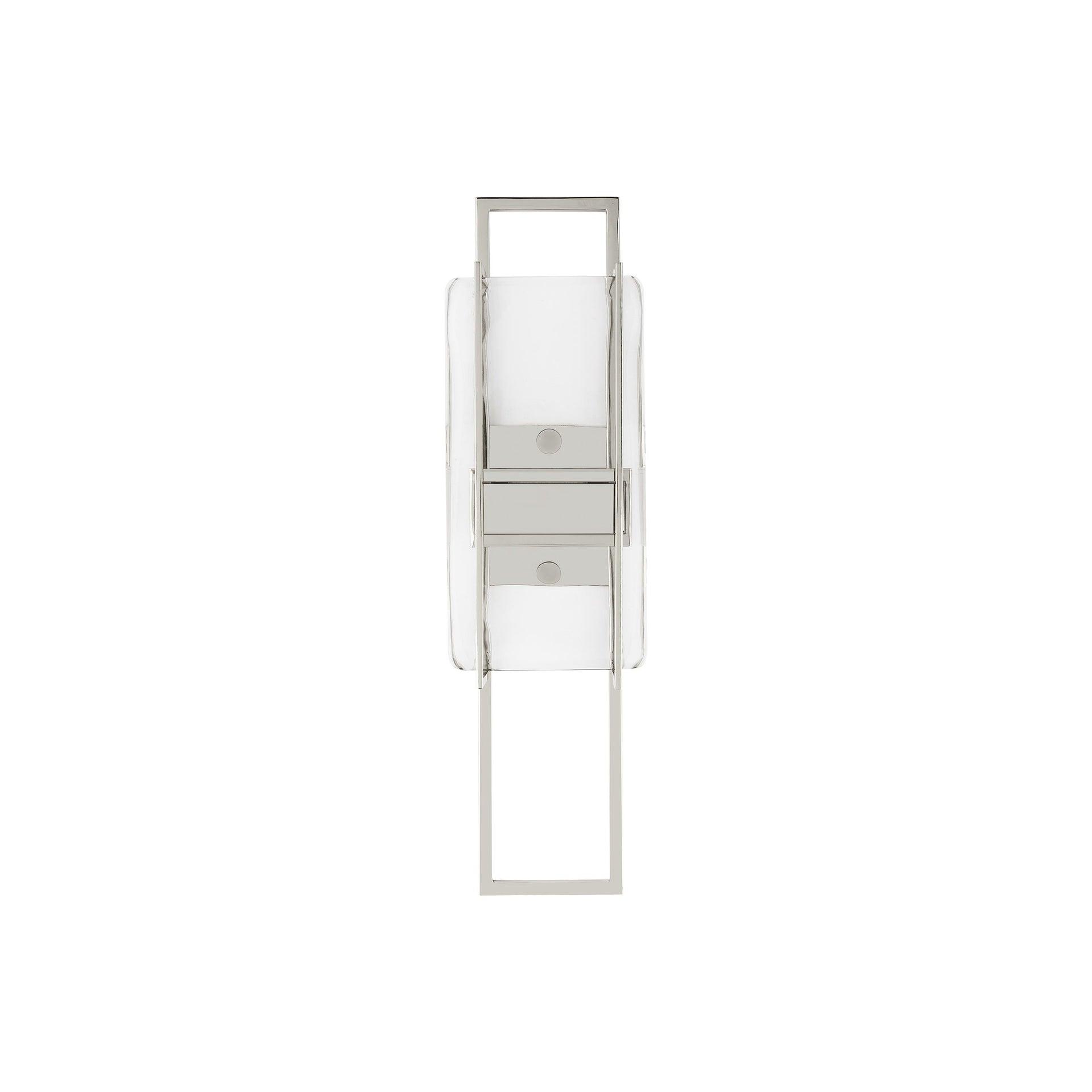 Duelle Polished Nickel Dimmable LED Wall Sconce 18" Height