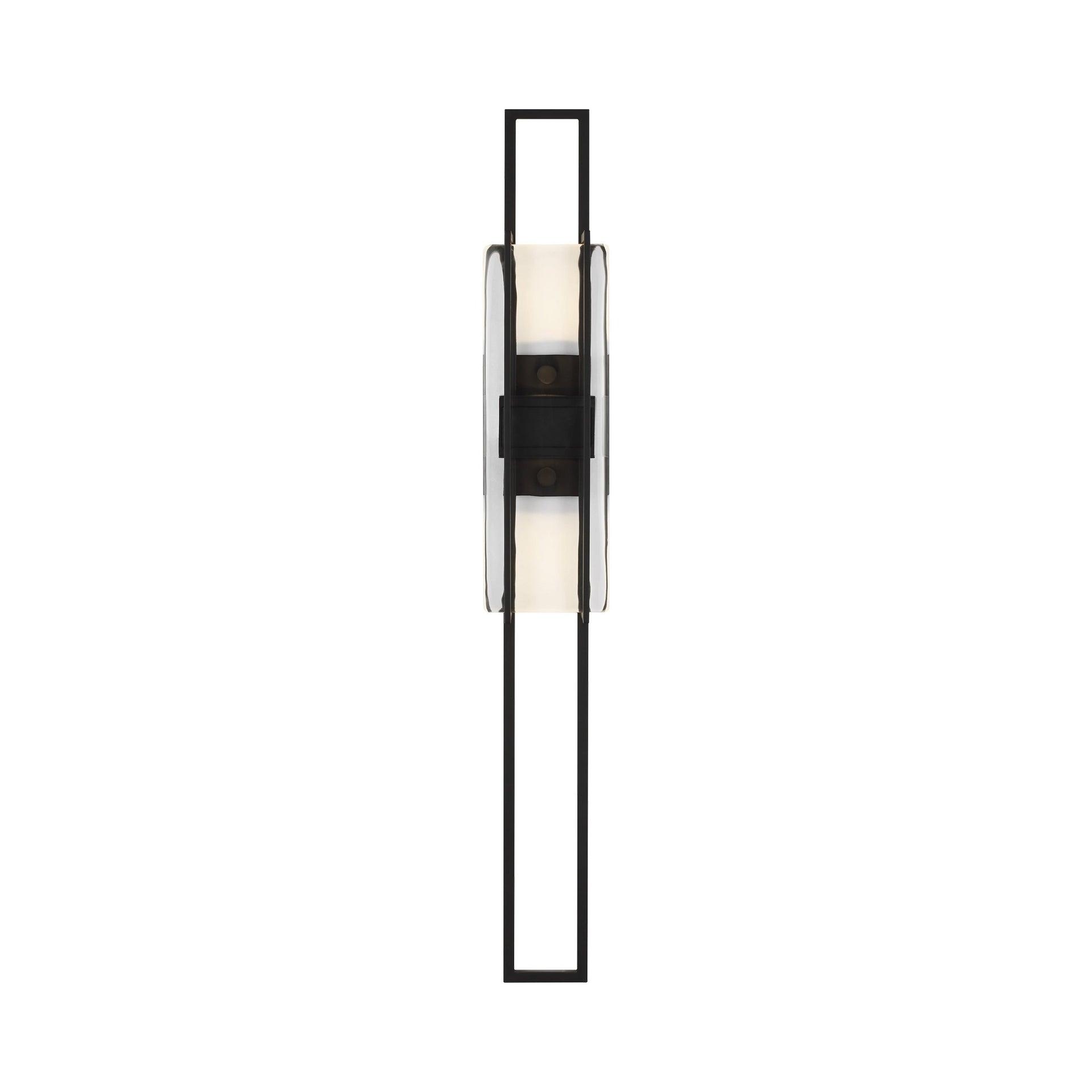 Duelle 28'' Nightshade Black Slim LED Wall Sconce