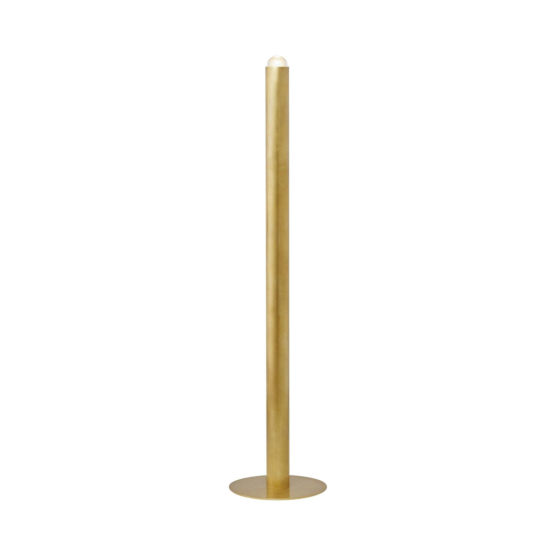 Ebell 65.9'' Natural Brass Outdoor Chandelier-Style LED Floor Lamp