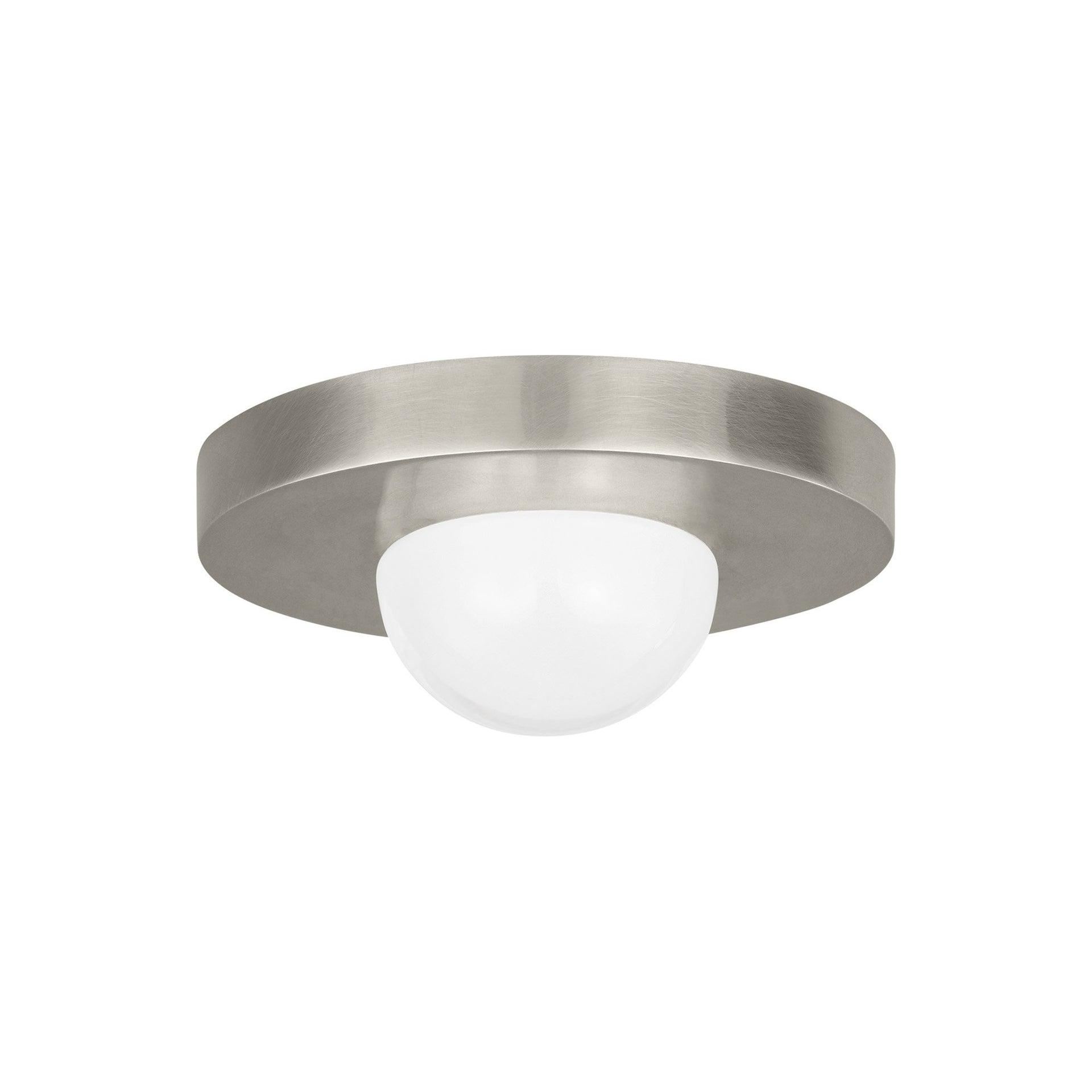 Ebell Modern Polished Nickel LED Indoor/Outdoor Flush Mount