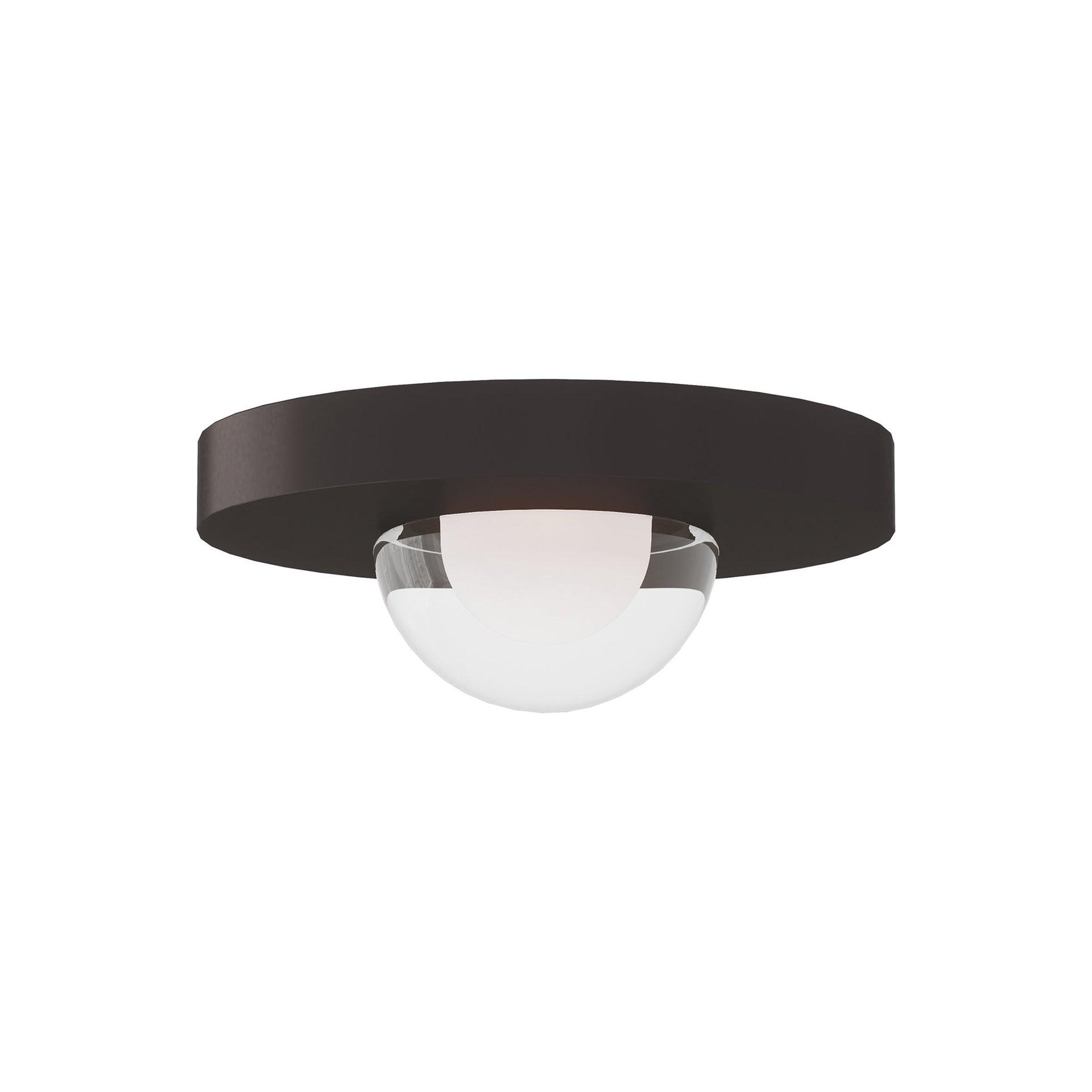 Ebell Natural Brass Crystal LED Flush Mount Light