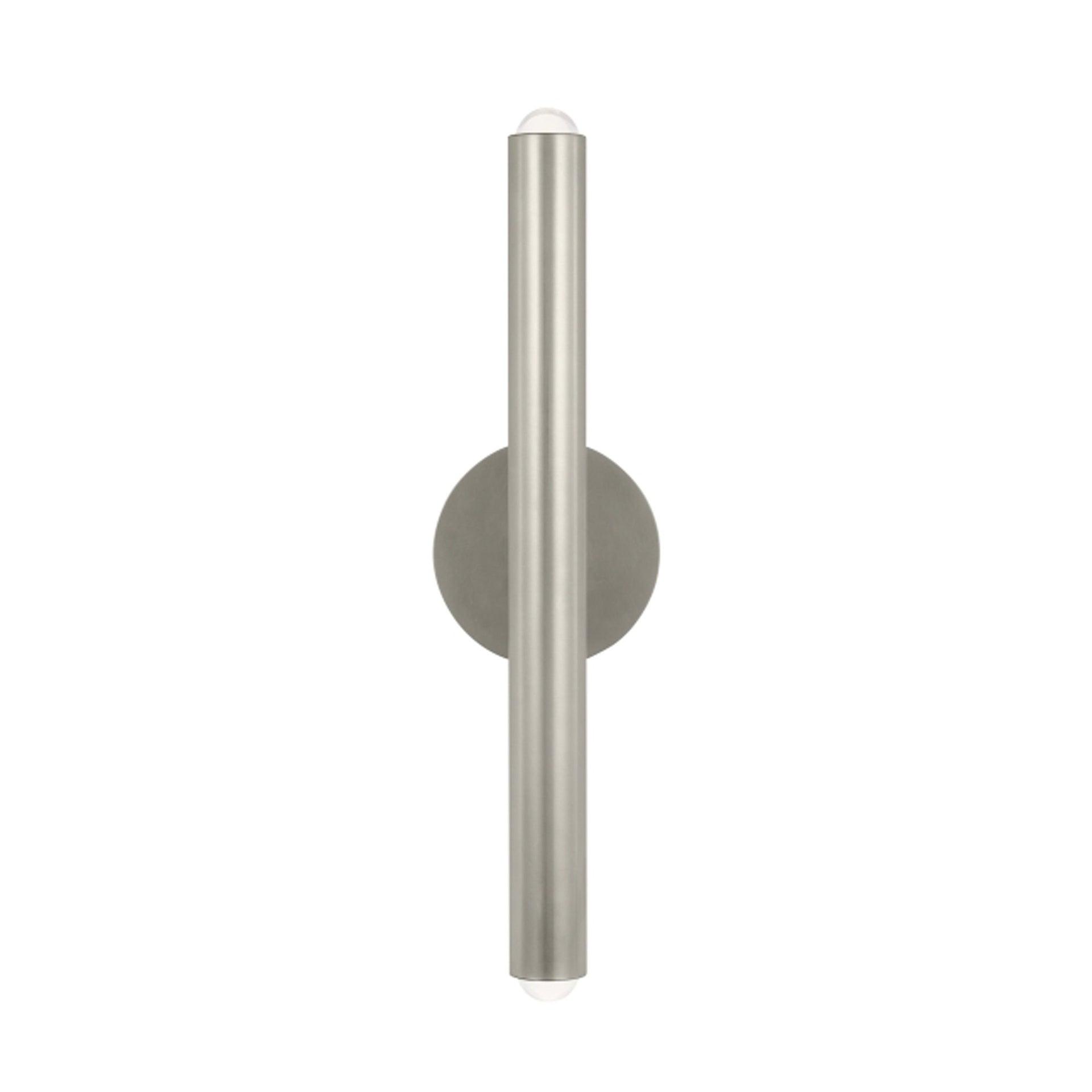 Ebell 16" Modern Dimmable LED Wall Sconce in Antique Nickel