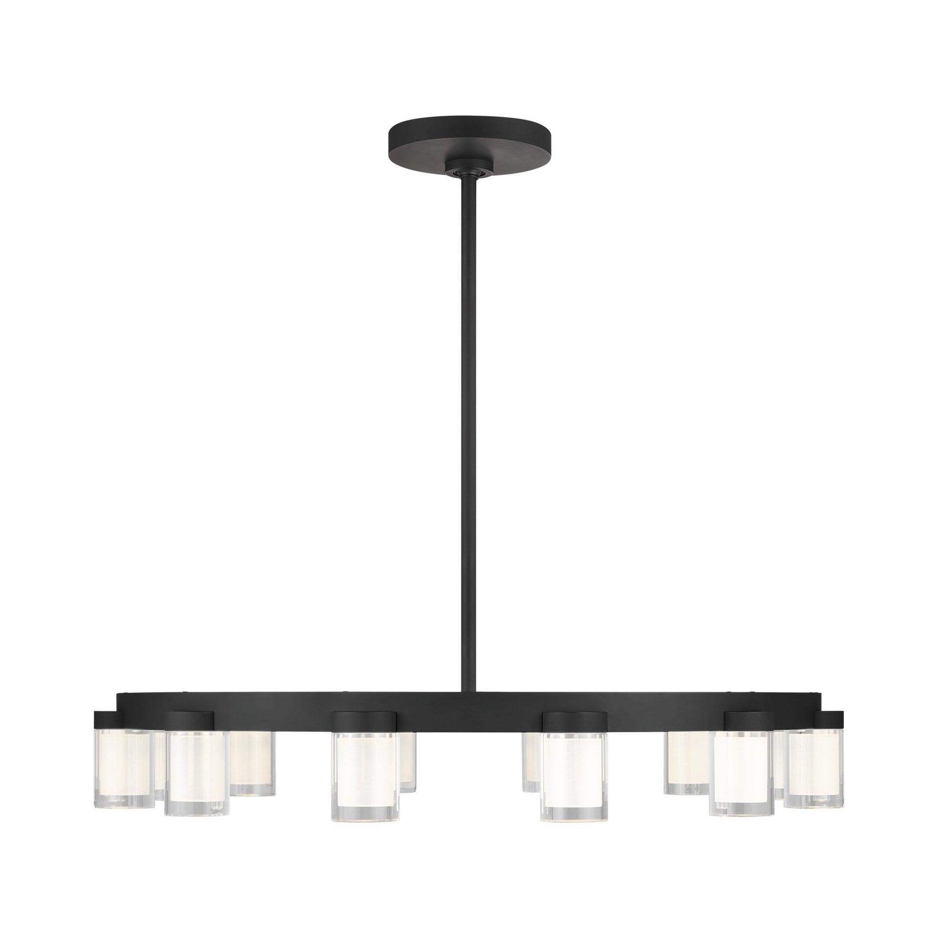 Esfera 32" Nightshade Black Crystal LED Chandelier