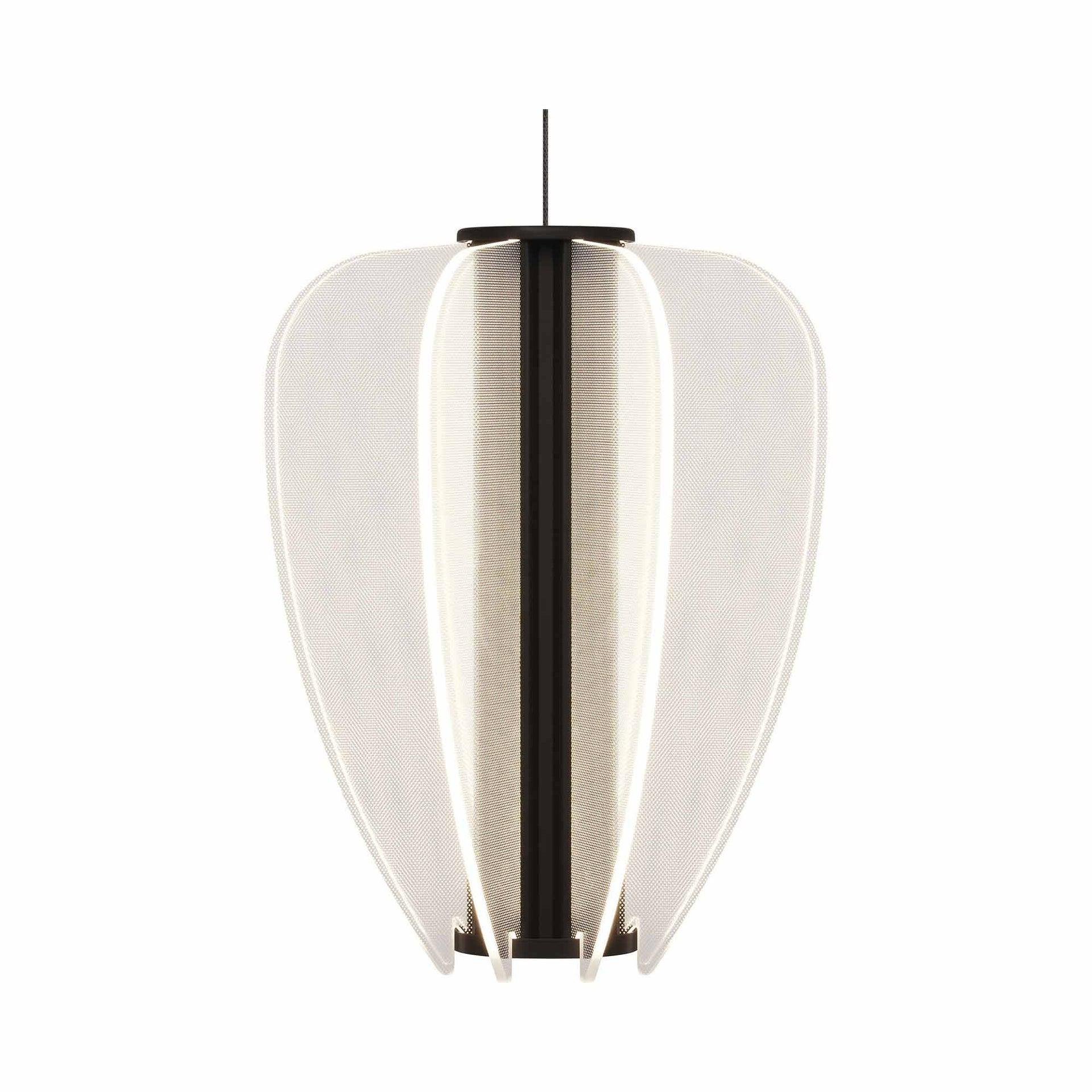 Mini Nightshade Black LED Pendant with Acrylic Shade