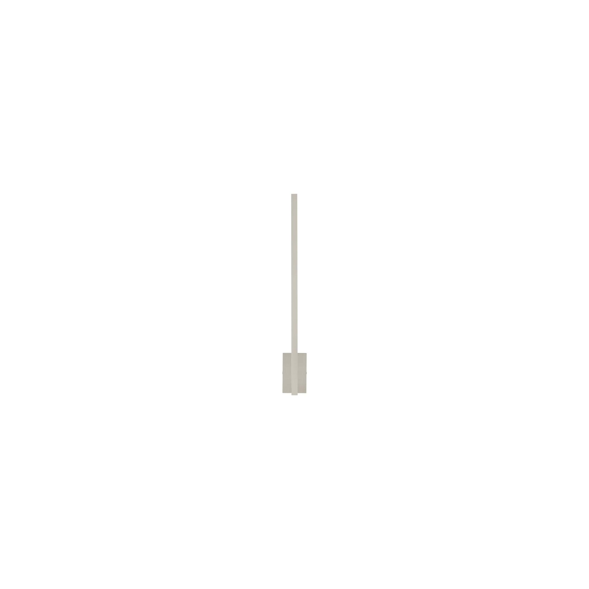 Stagger Sleek Dimmable LED Wall Sconce in Polished Nickel