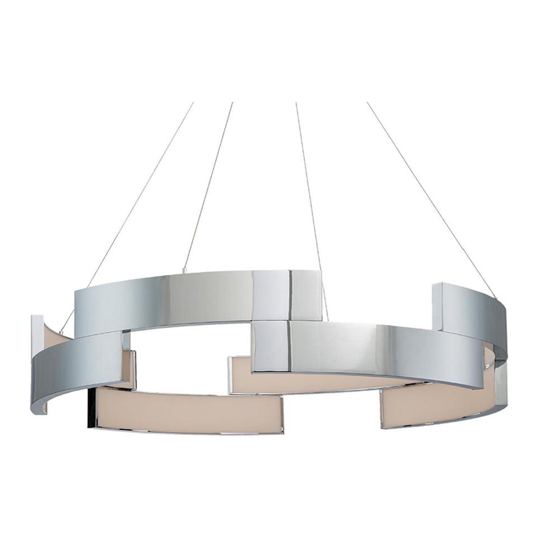 WAC Lighting Trap 38" LED 3000K Contemporary Aluminum Pendant in Chrome