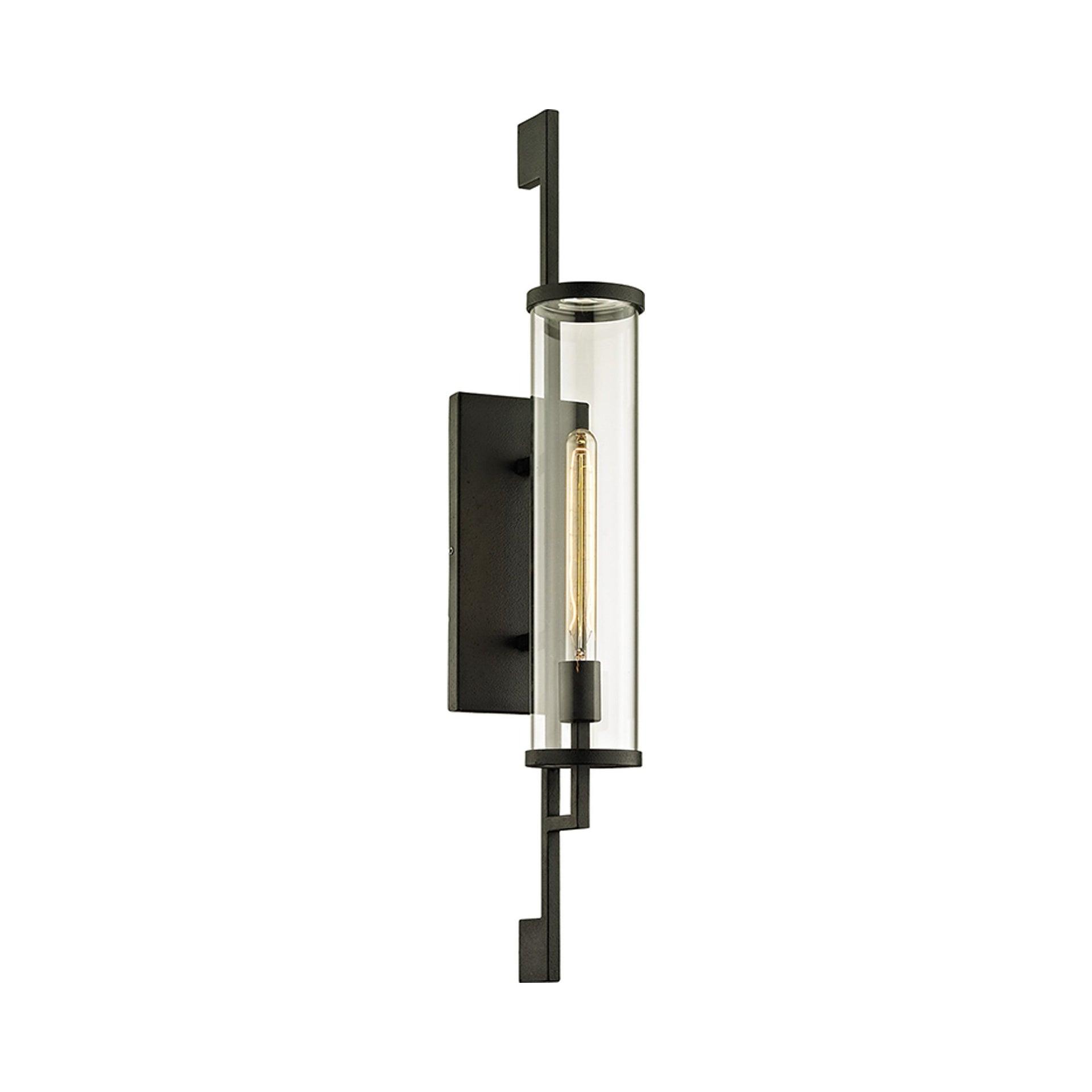 Troy Lighting Park Slope 1 - Light Wall Light in  Iron Clear Shade