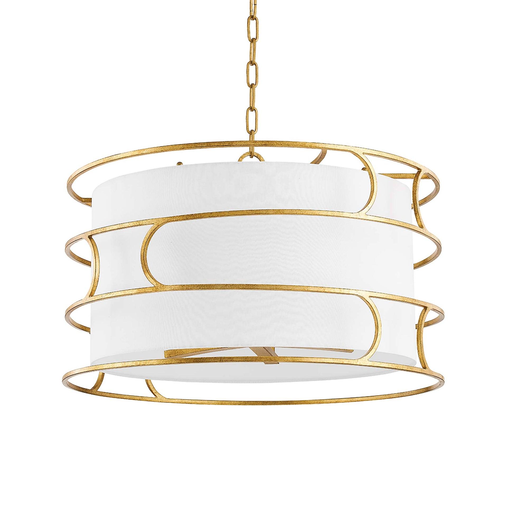 Troy Lighting Reedley 5 - Light Chandelier in  Vintage Gold Leaf