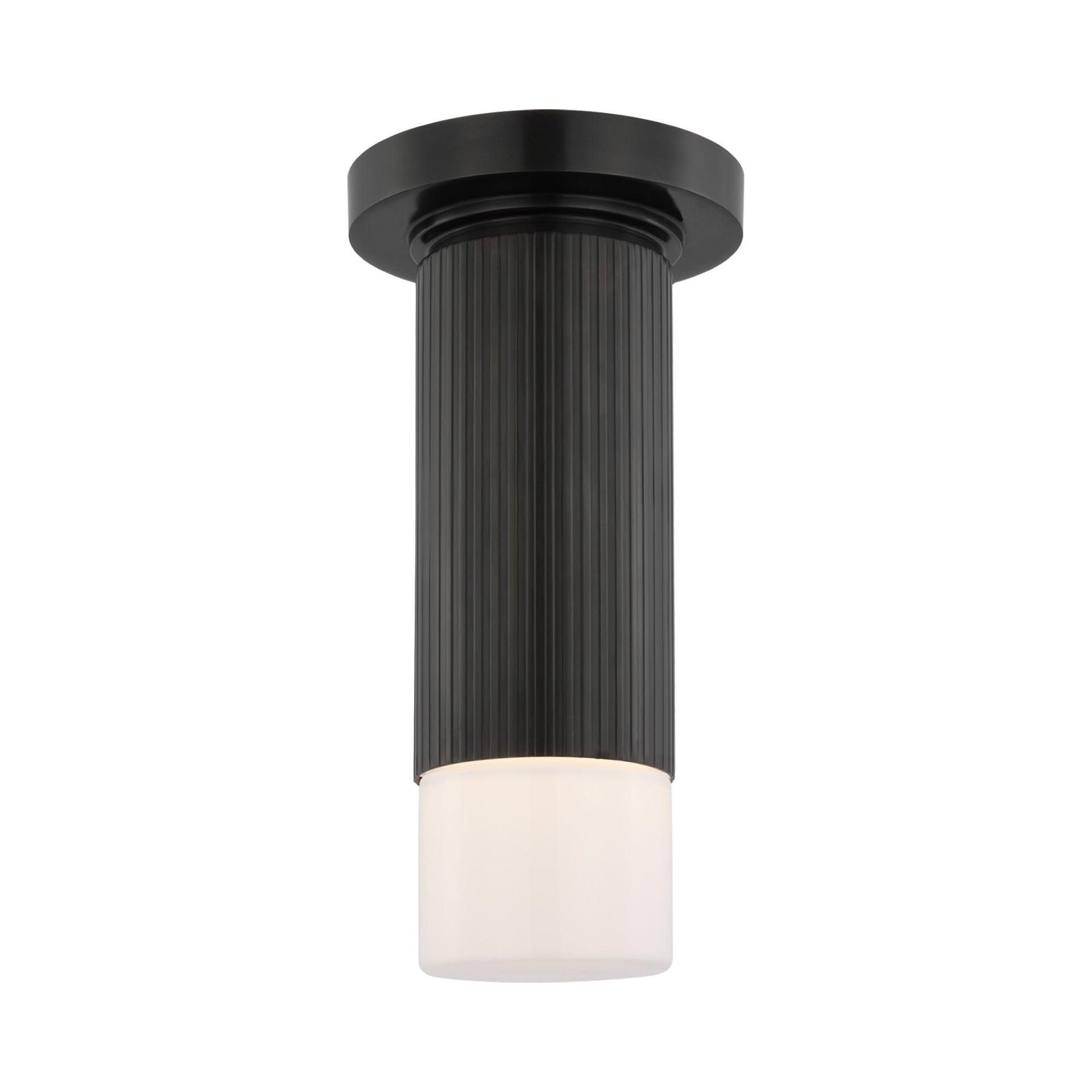 Ace Bronze and Glass LED Flush Mount Light