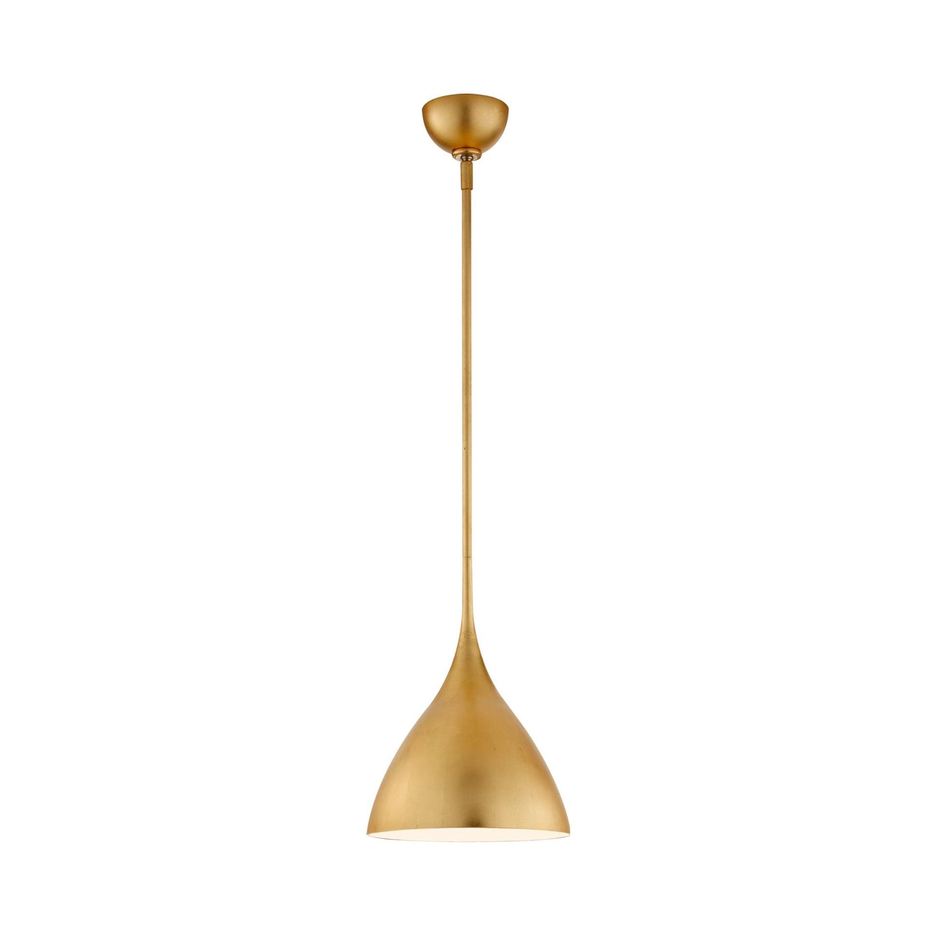 Agnes Gild Finish 13.5" Indoor/Outdoor Crystal Pendant Light