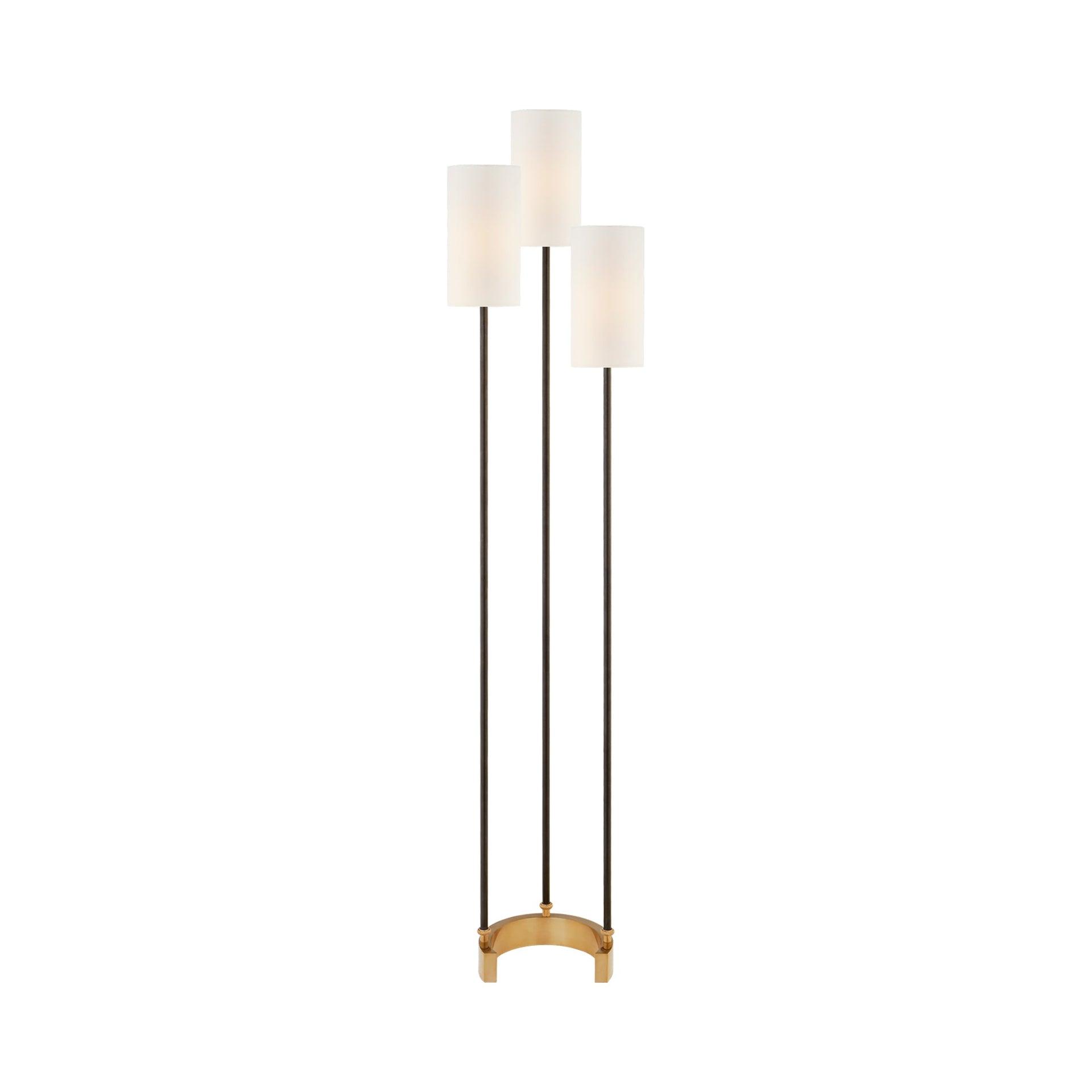 Edison Bronze and Antique Brass Adjustable Outdoor Floor Lamp