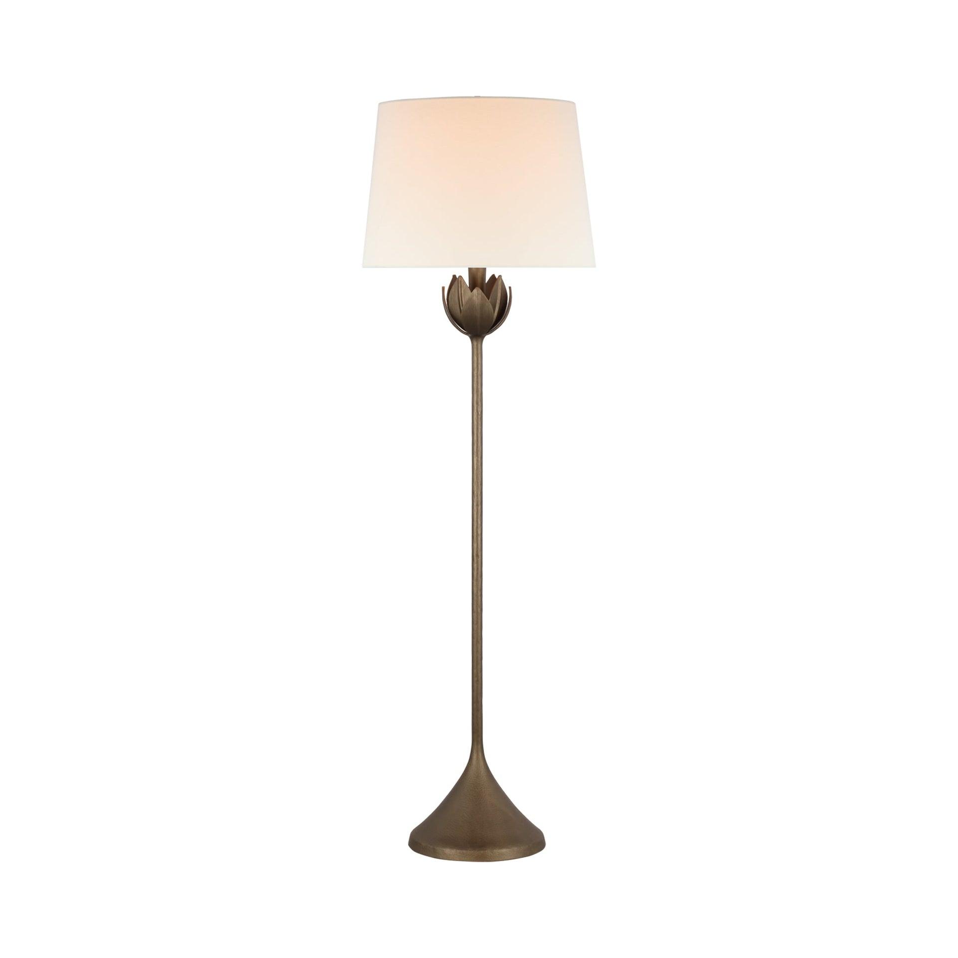 Alberto Adjustable 60'' Antique Bronze Leaf Outdoor Floor Lamp