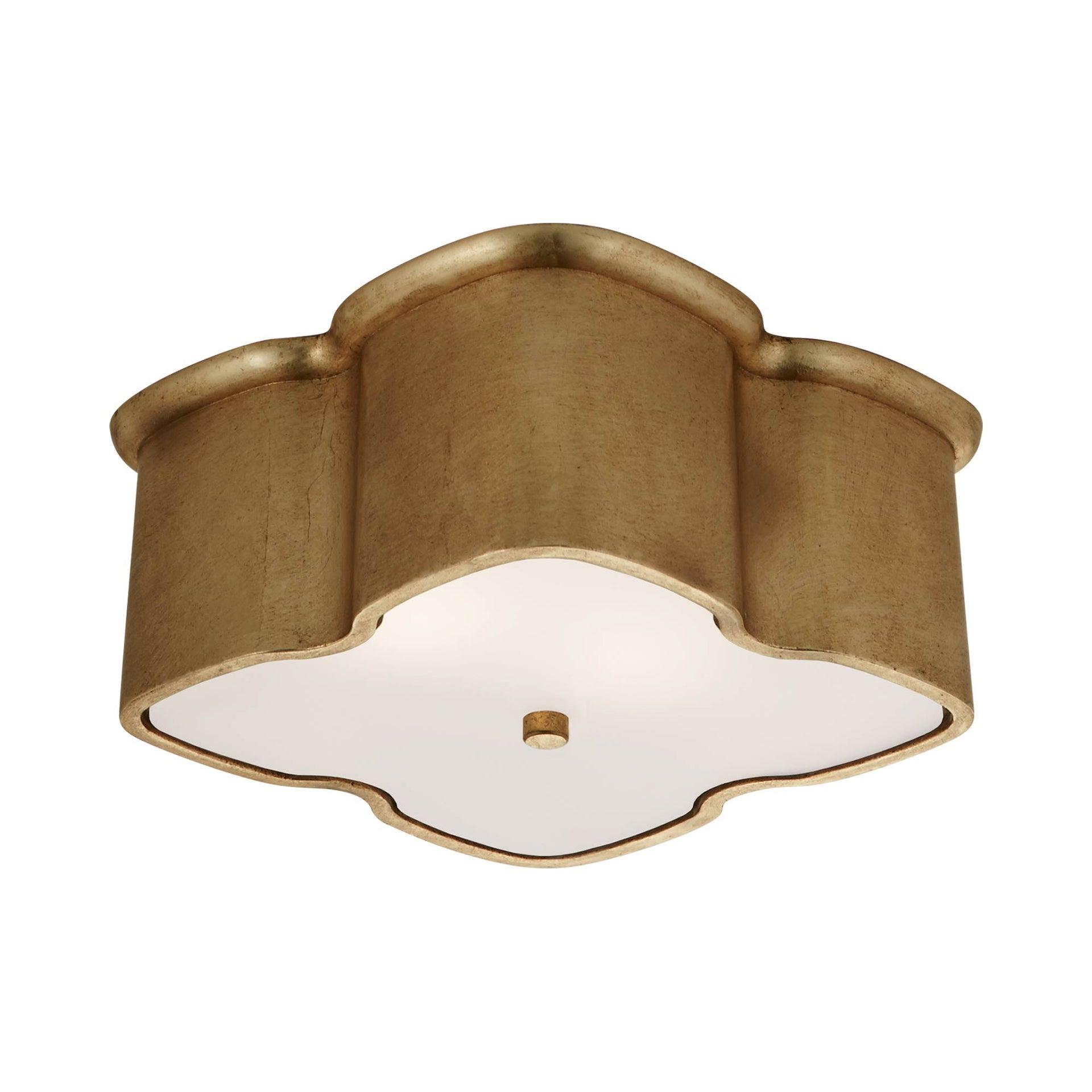 Bolsena Clover Gild Flush Mount Ceiling Light, 11.75 in