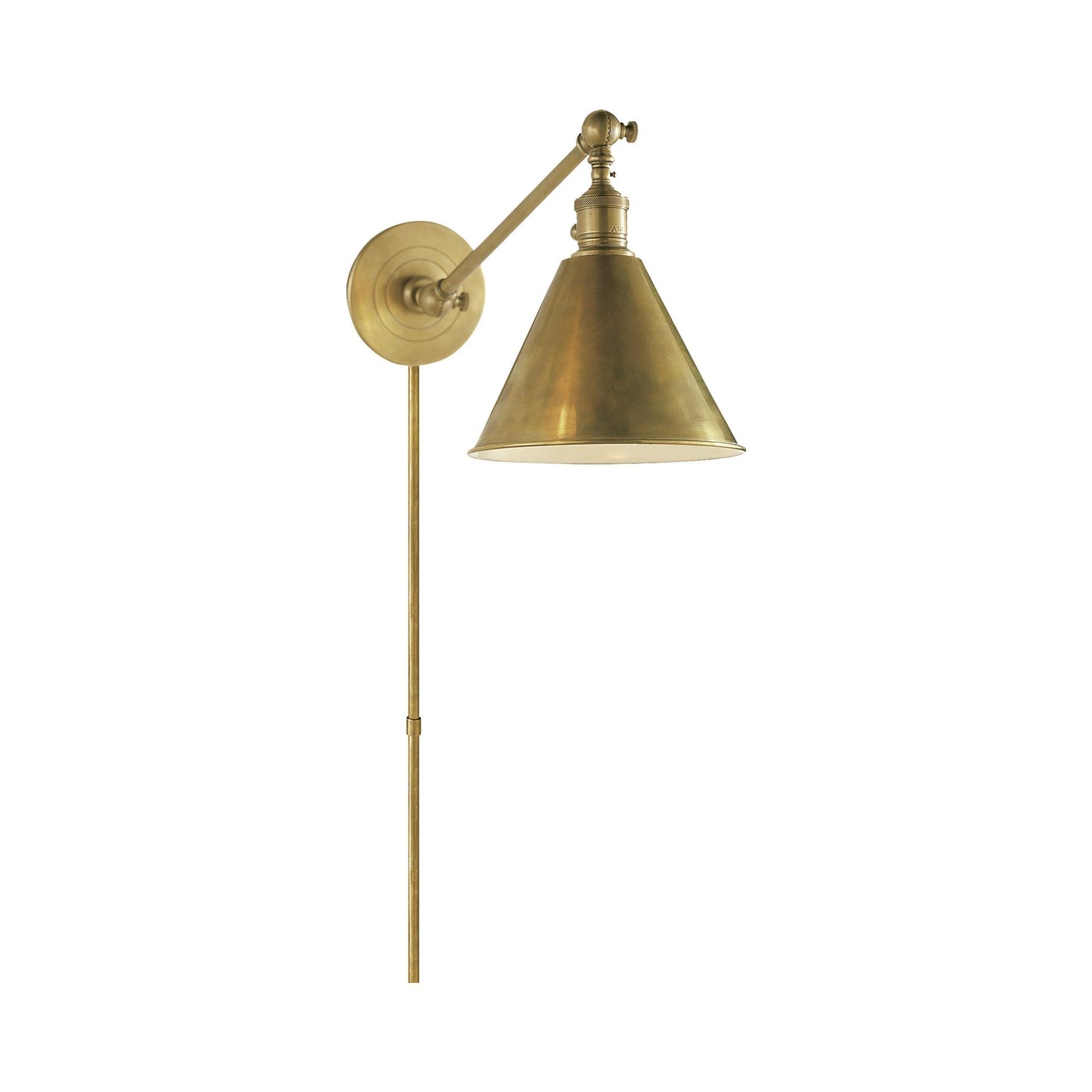 Elegant 11'' Dimmable Brass & Bronze Library Sconce