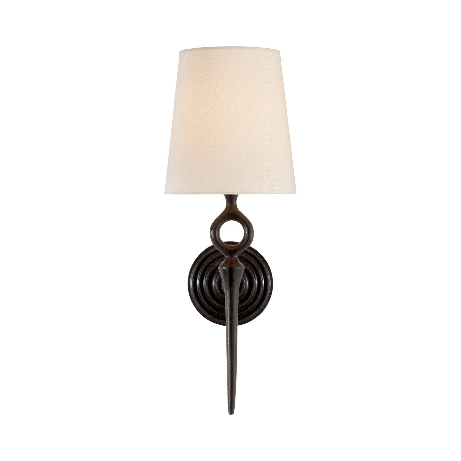 18" Silver and Black Dimmable Electric Wall Sconce