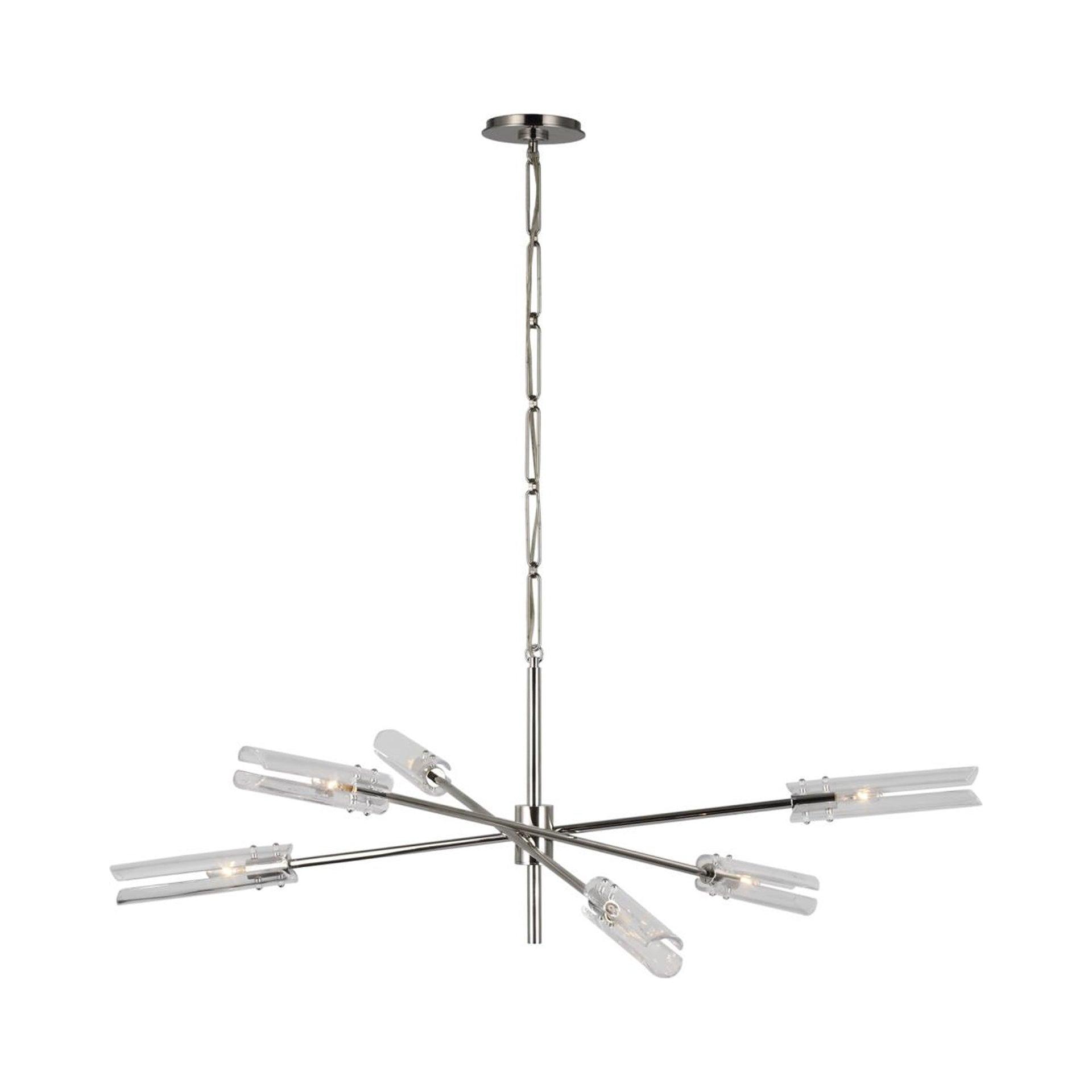 Casoria 6-Light Polished Nickel & Crystal Chandelier