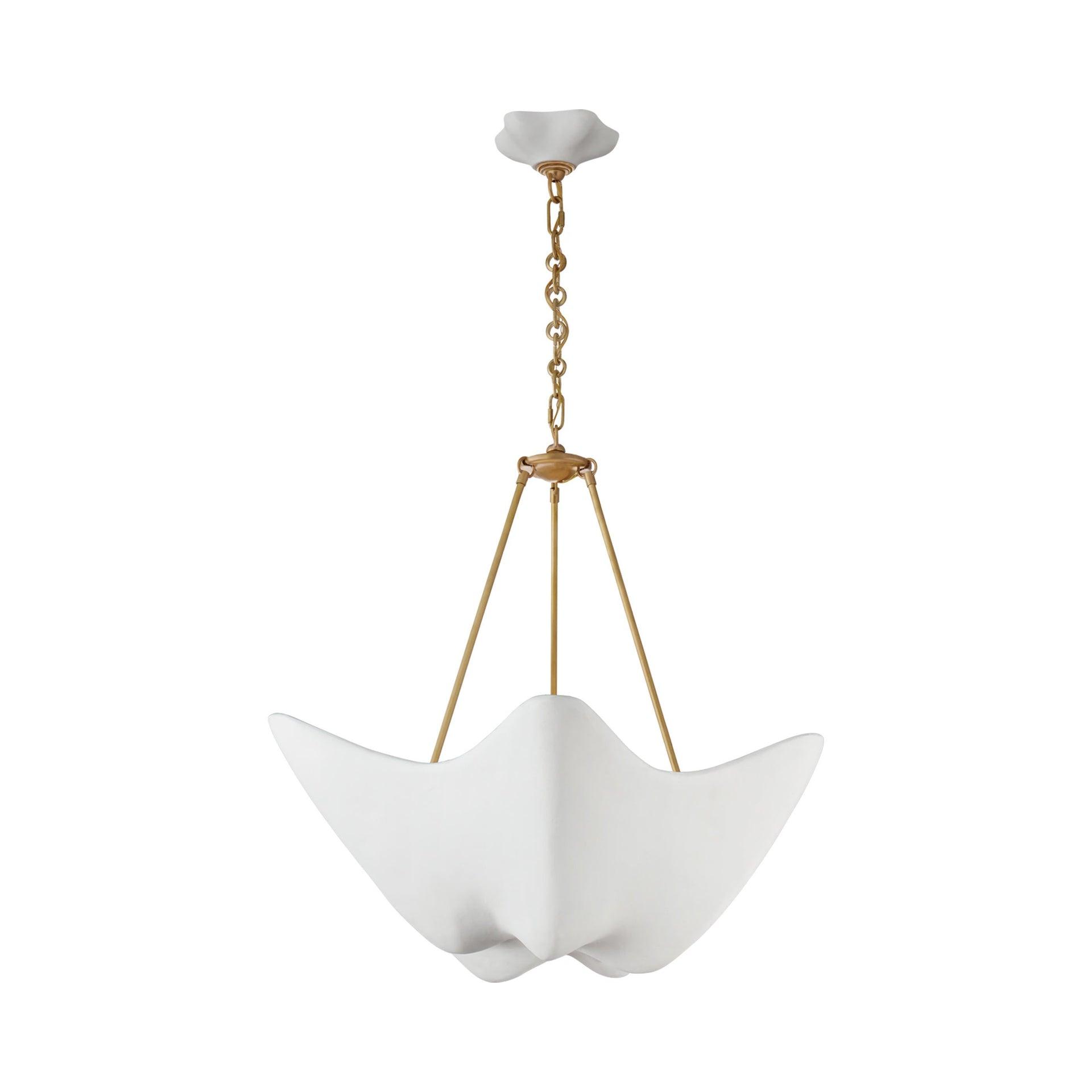 Cosima 5-Light Hand-Rubbed Antique Brass Crystal Pendant Chandelier