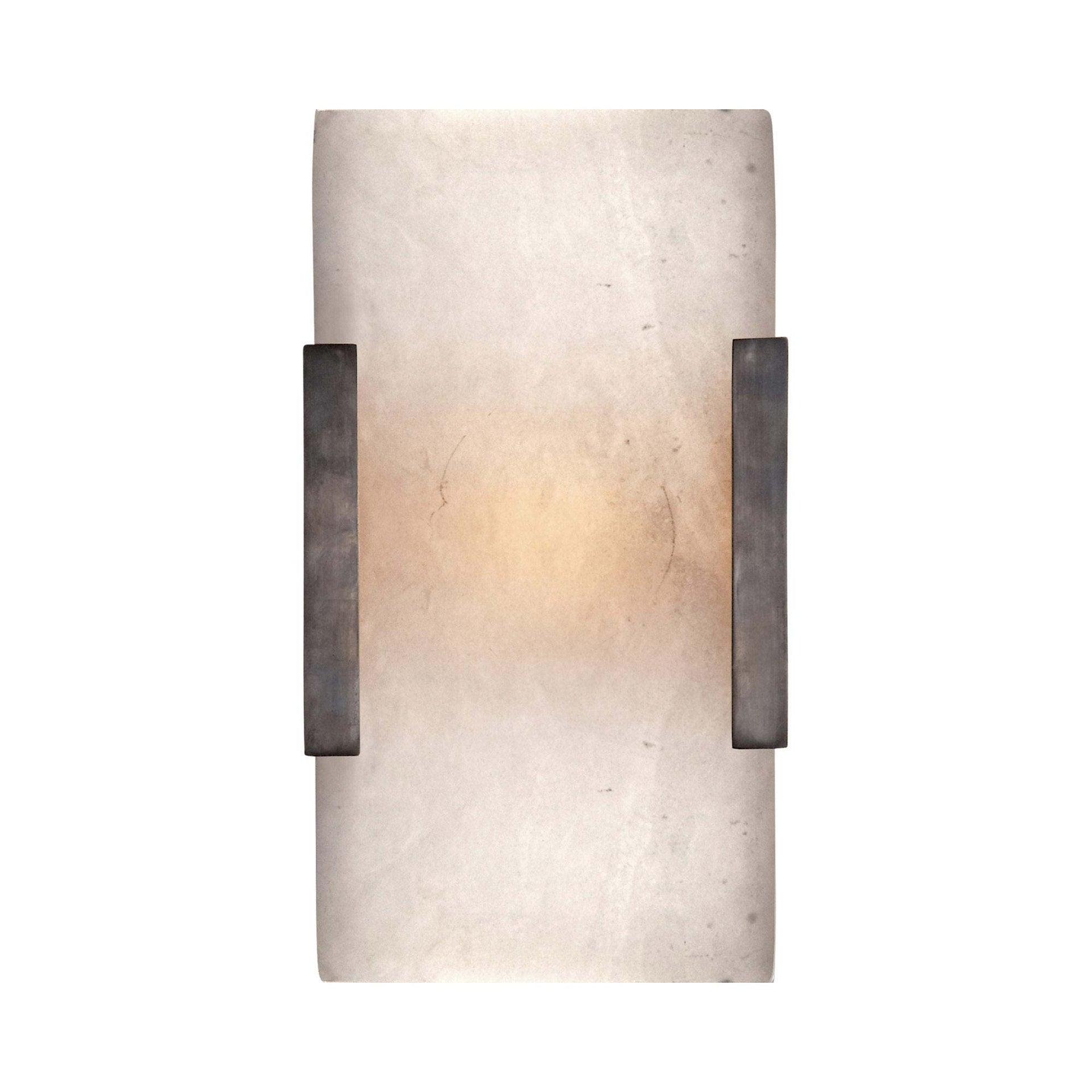 Alabaster Panel Bronze Outdoor Sconce 9.5" Height by Kelly Wearstler