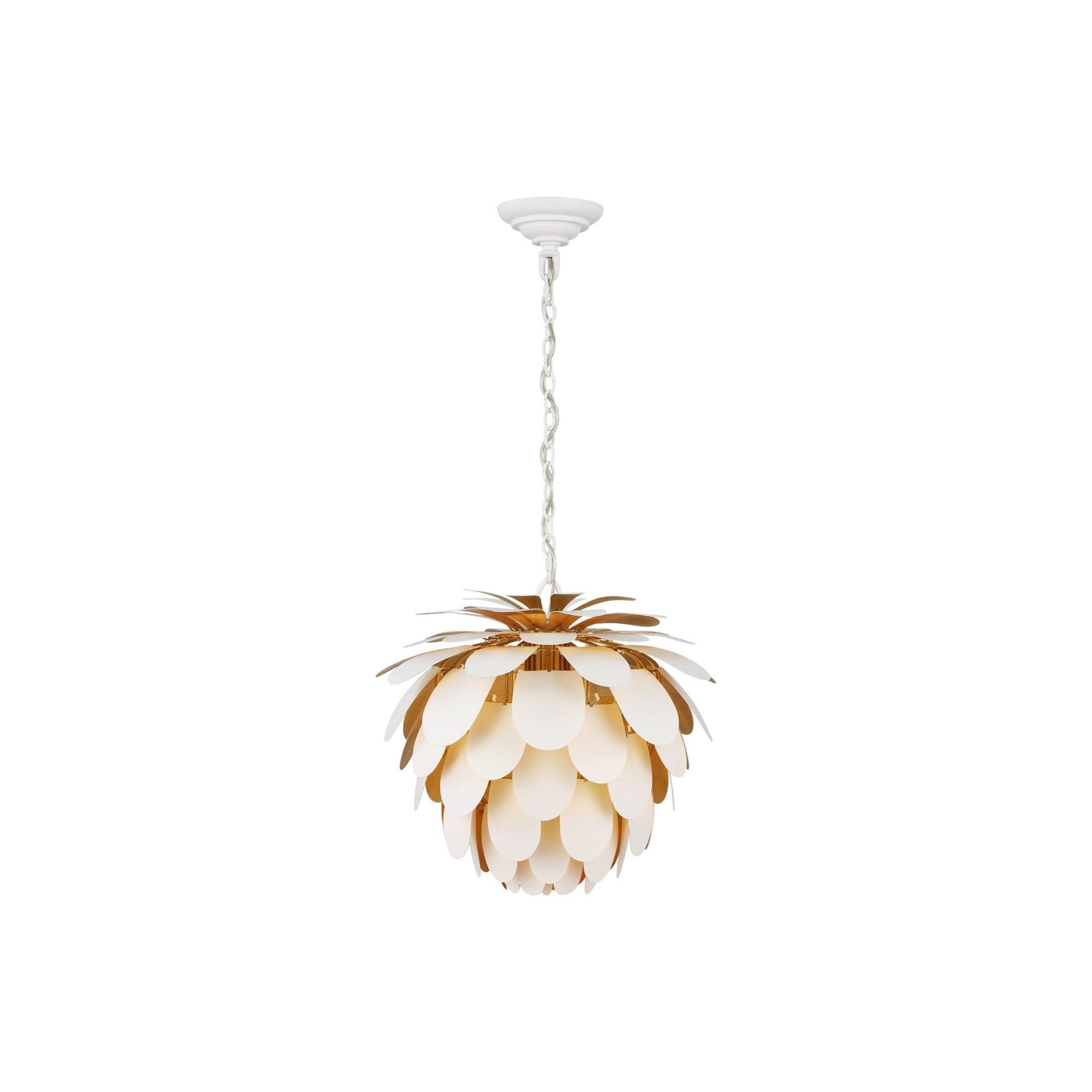 White Crystal Plug-in Small Chandelier with Aluminum Frame