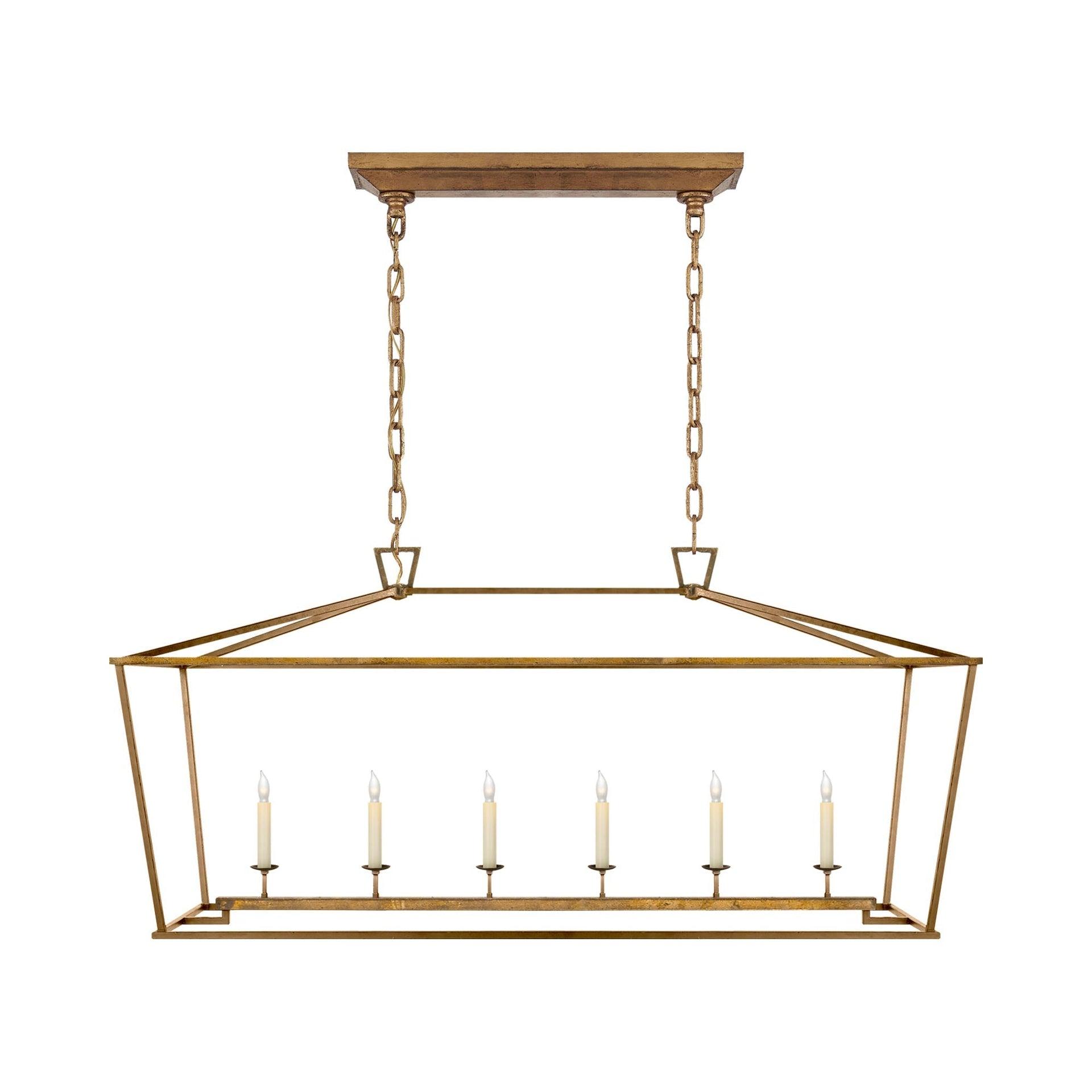Darlana Gilded Iron 6-Light Indoor/Outdoor Pendant