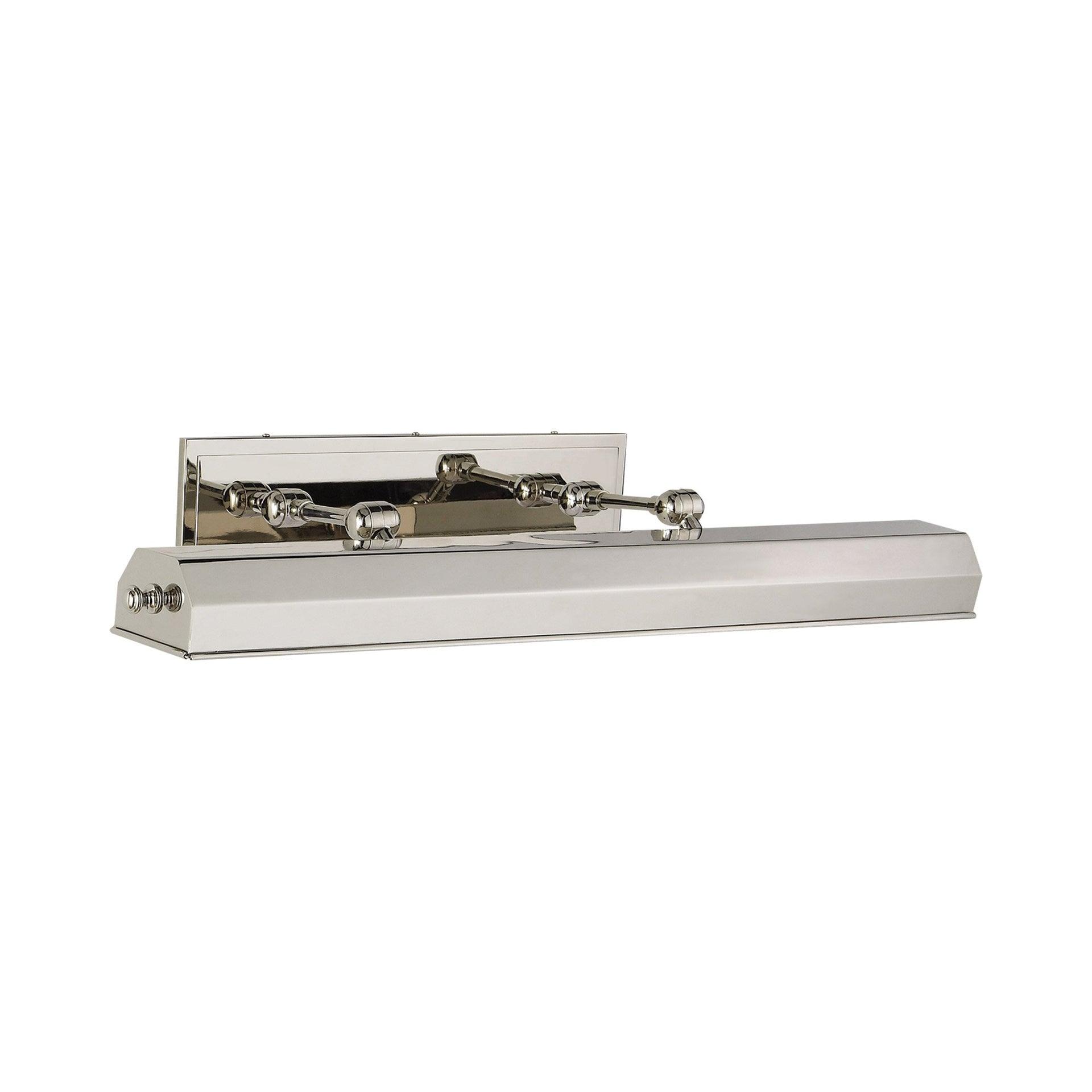 Polished Nickel 30-Inch Adjustable LED Wall Picture Light