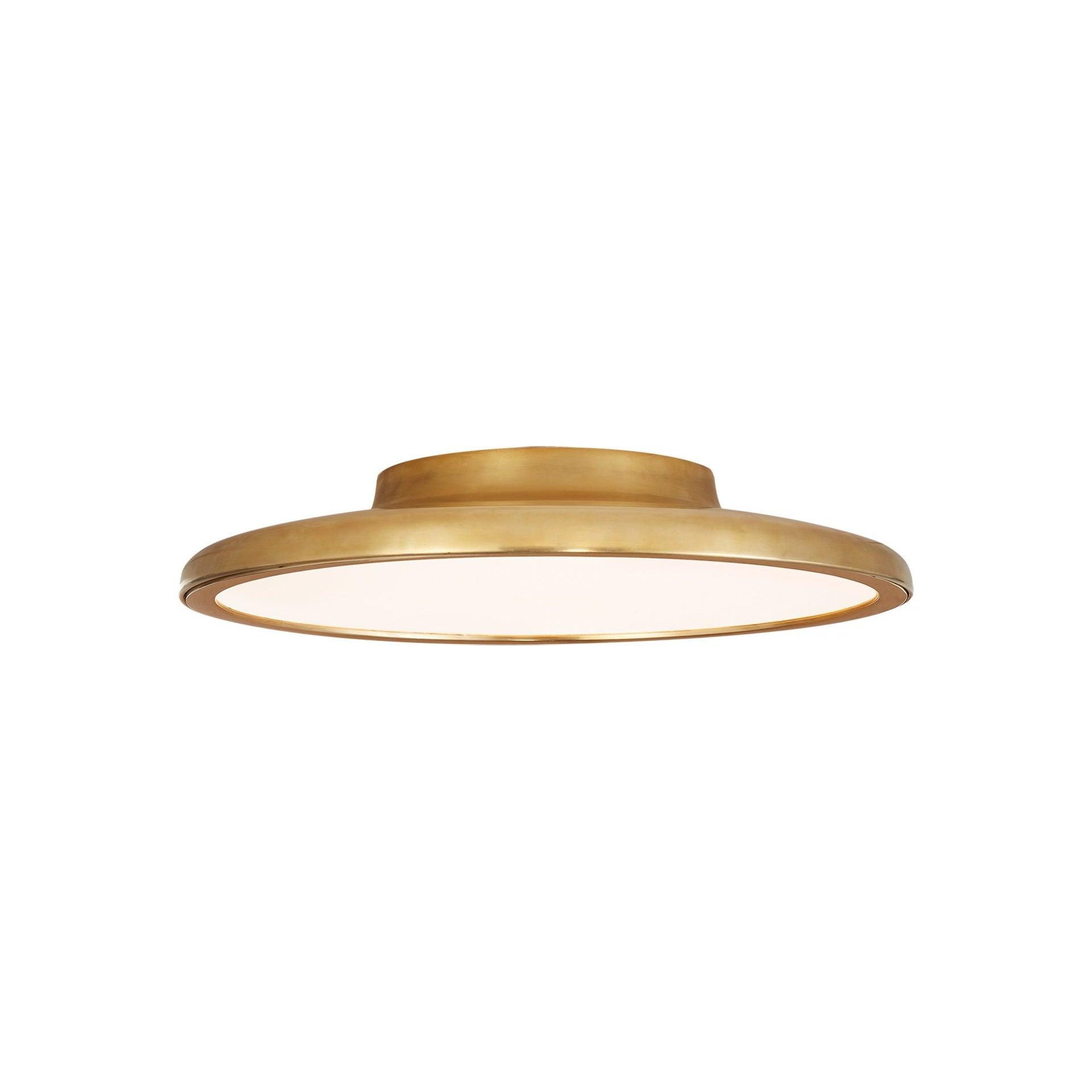 Bristol Dotted 13'' Natural Brass LED Flush Mount