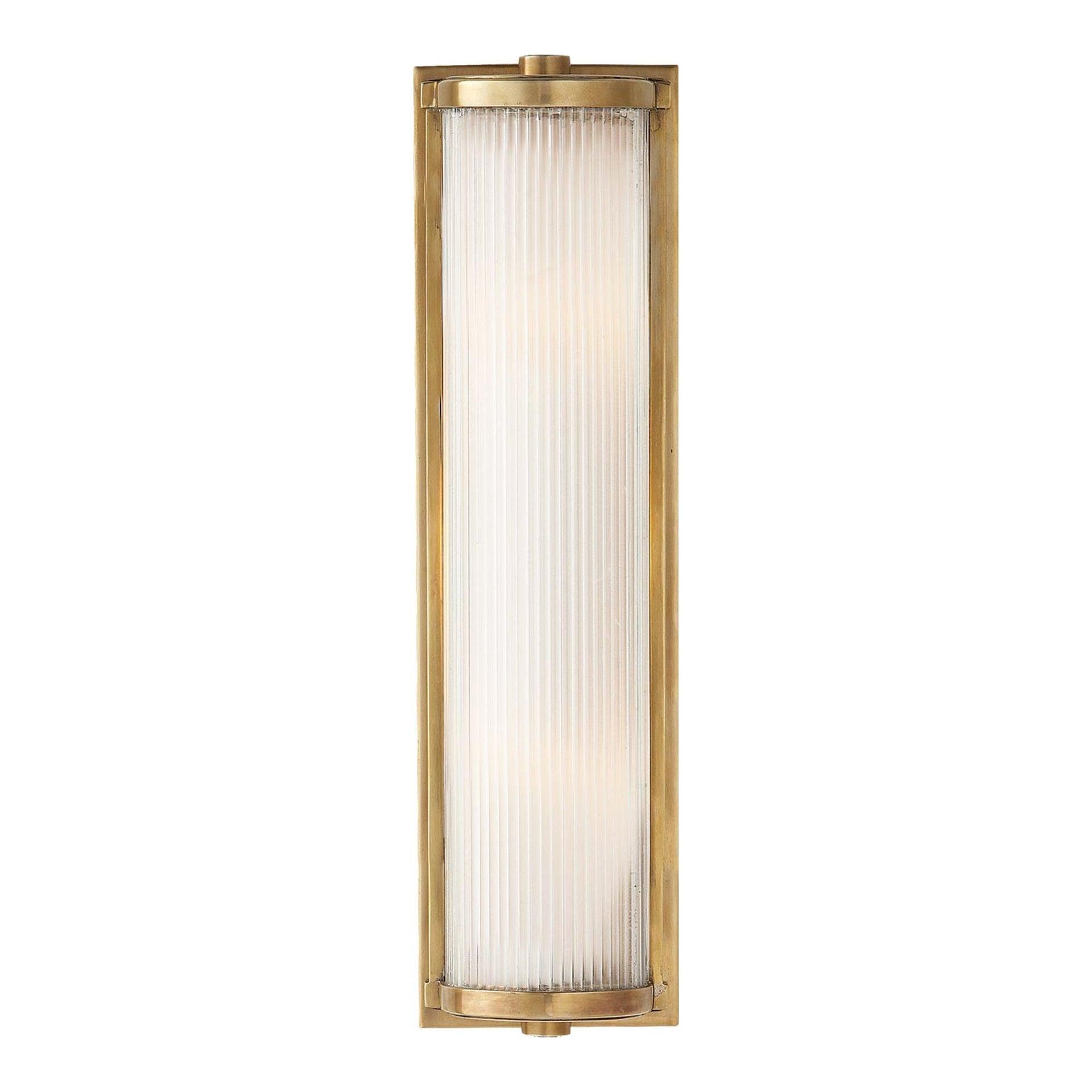 18" Hand-Rubbed Antique Brass & Bronze Outdoor Cylinder Light