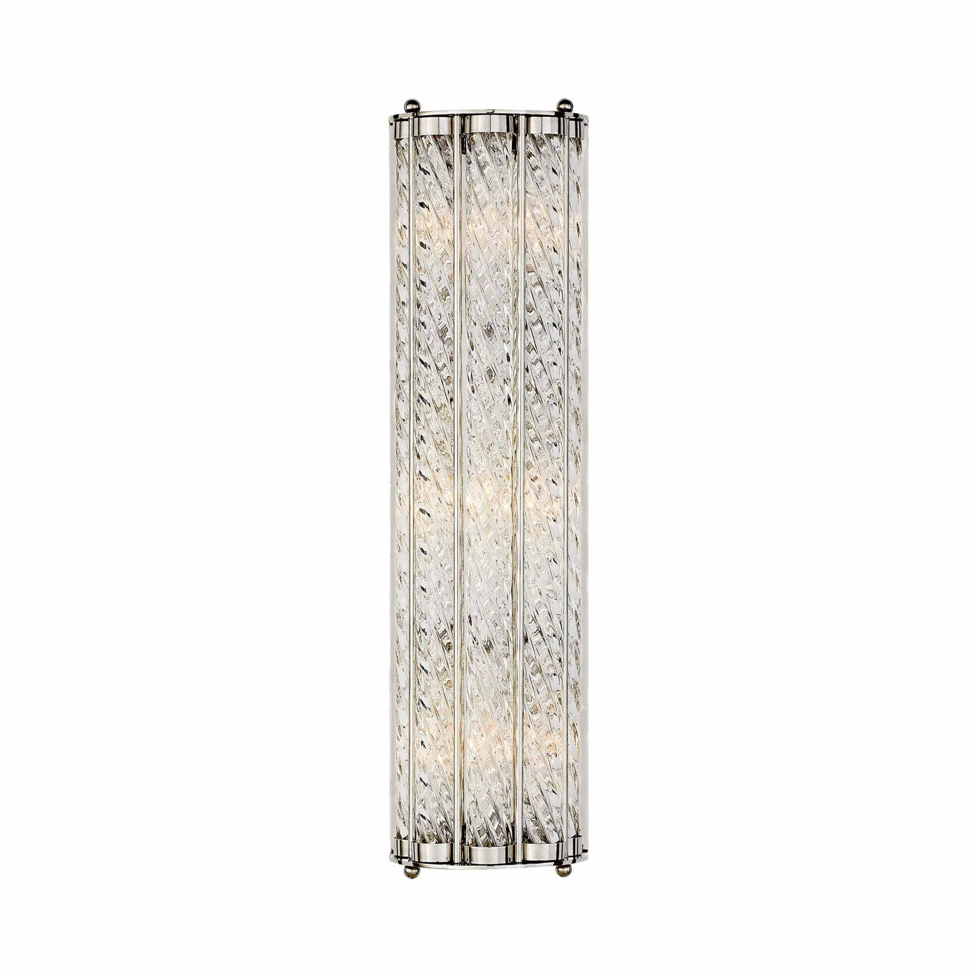 Eaton 21" Polished Nickel Dimmable Direct Wired Wall Sconce