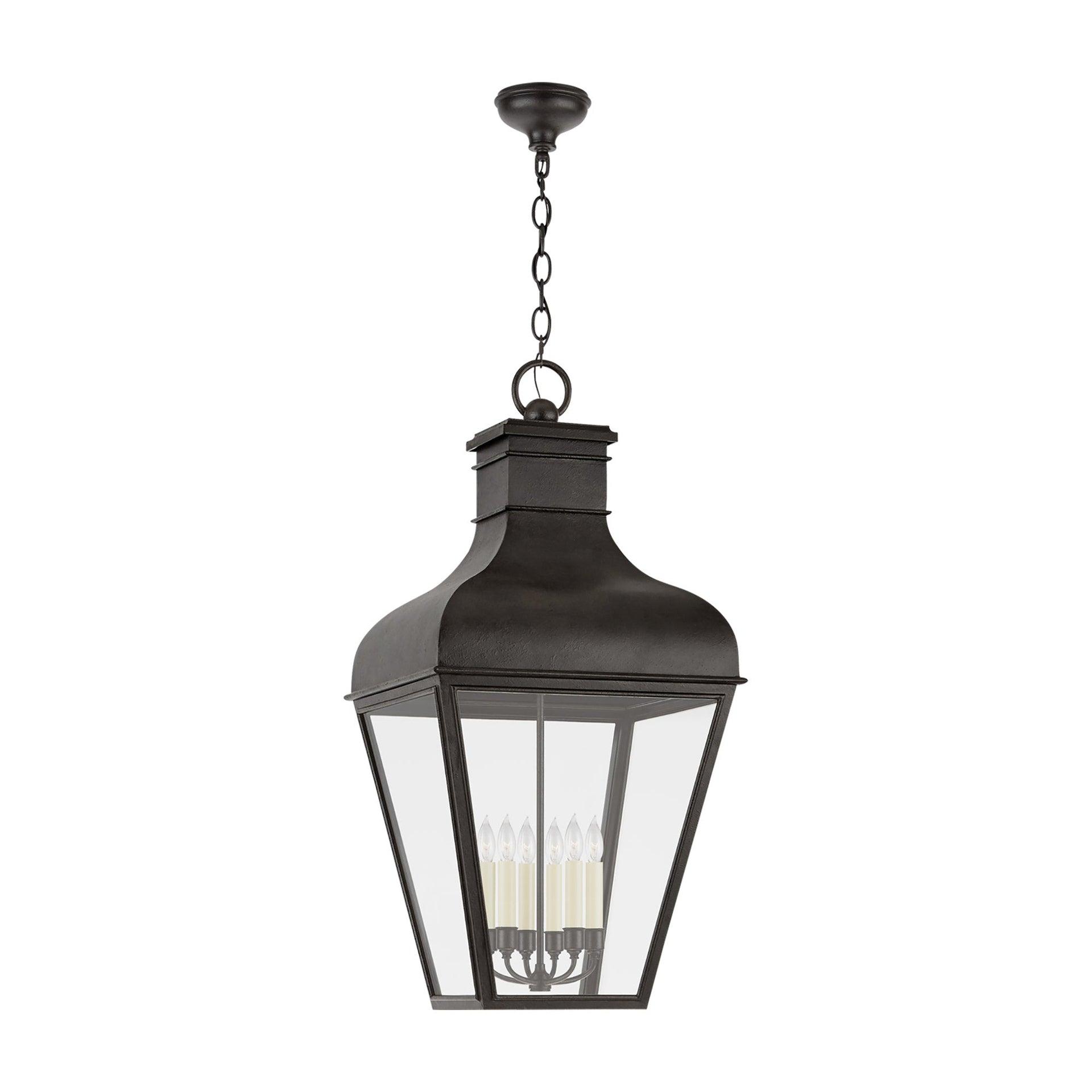 Fremont Elegance 45" French Rust LED Indoor/Outdoor Hanging Lantern