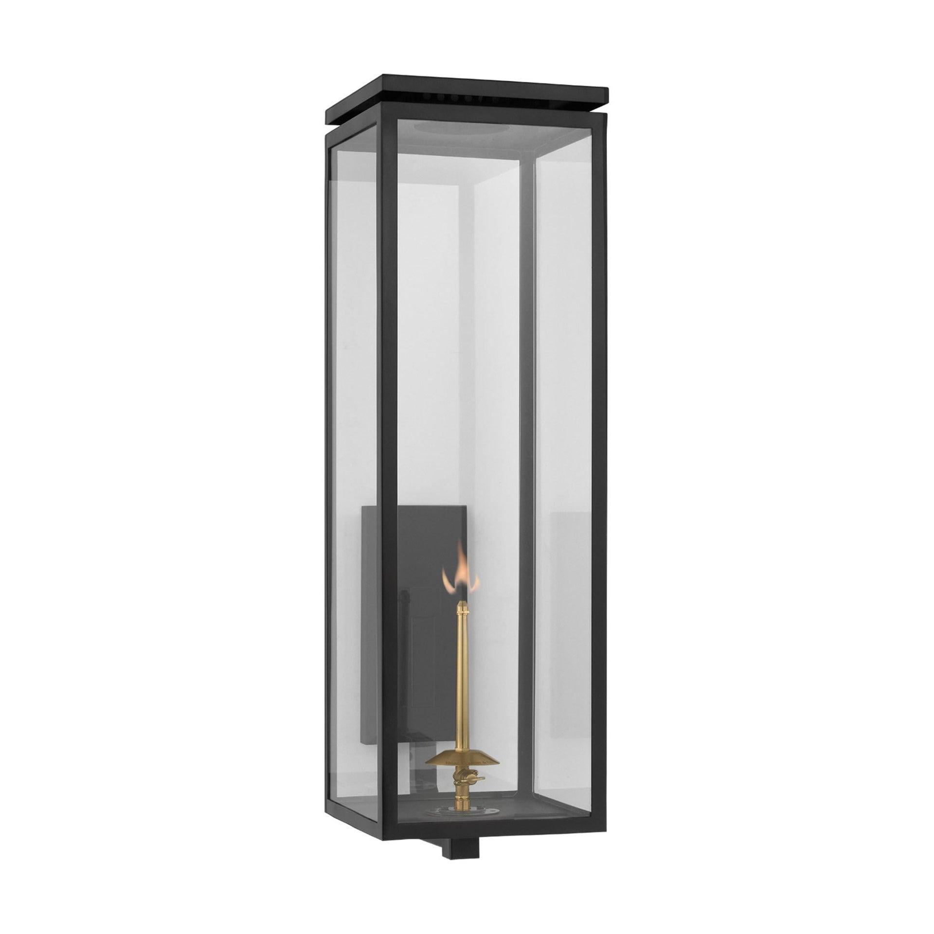 Matte Black 30.5'' Gas Outdoor Wall Lantern