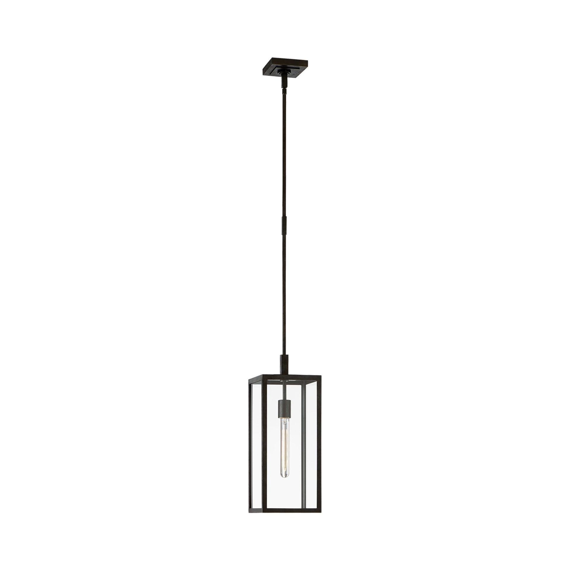 Fresno Black Glass LED Outdoor Hanging Lantern