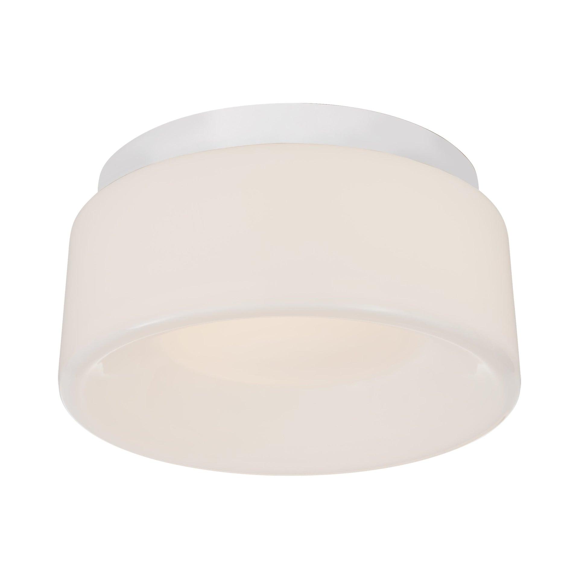 Halo Solitaire Matte White LED Flush Mount Light