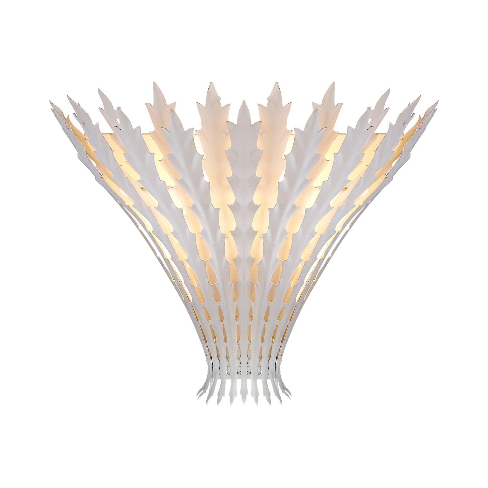 Hampton Plaster White 12" Direct Wired Wall Sconce