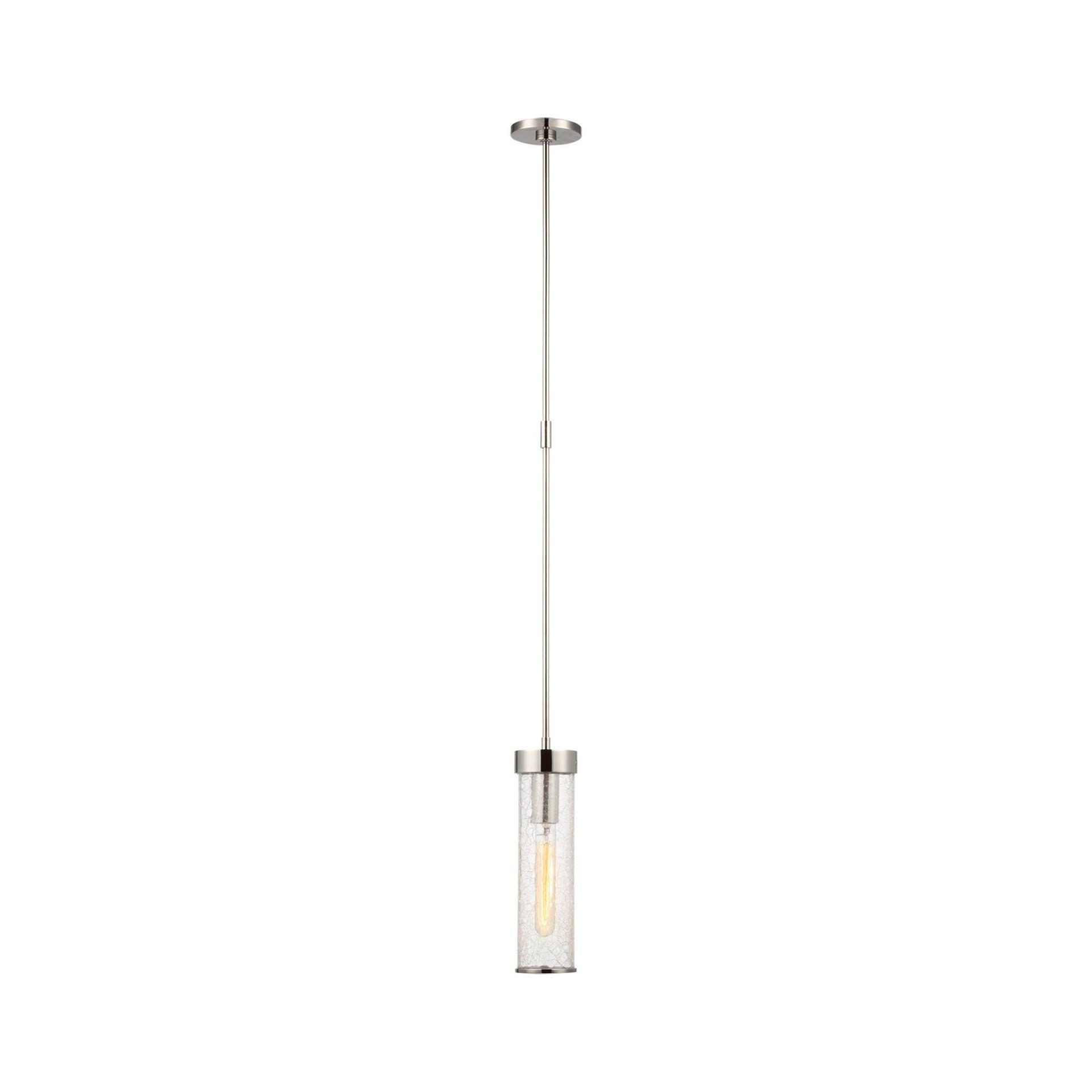 Liaison 12.75'' Polished Nickel LED Cylinder Pendant Light