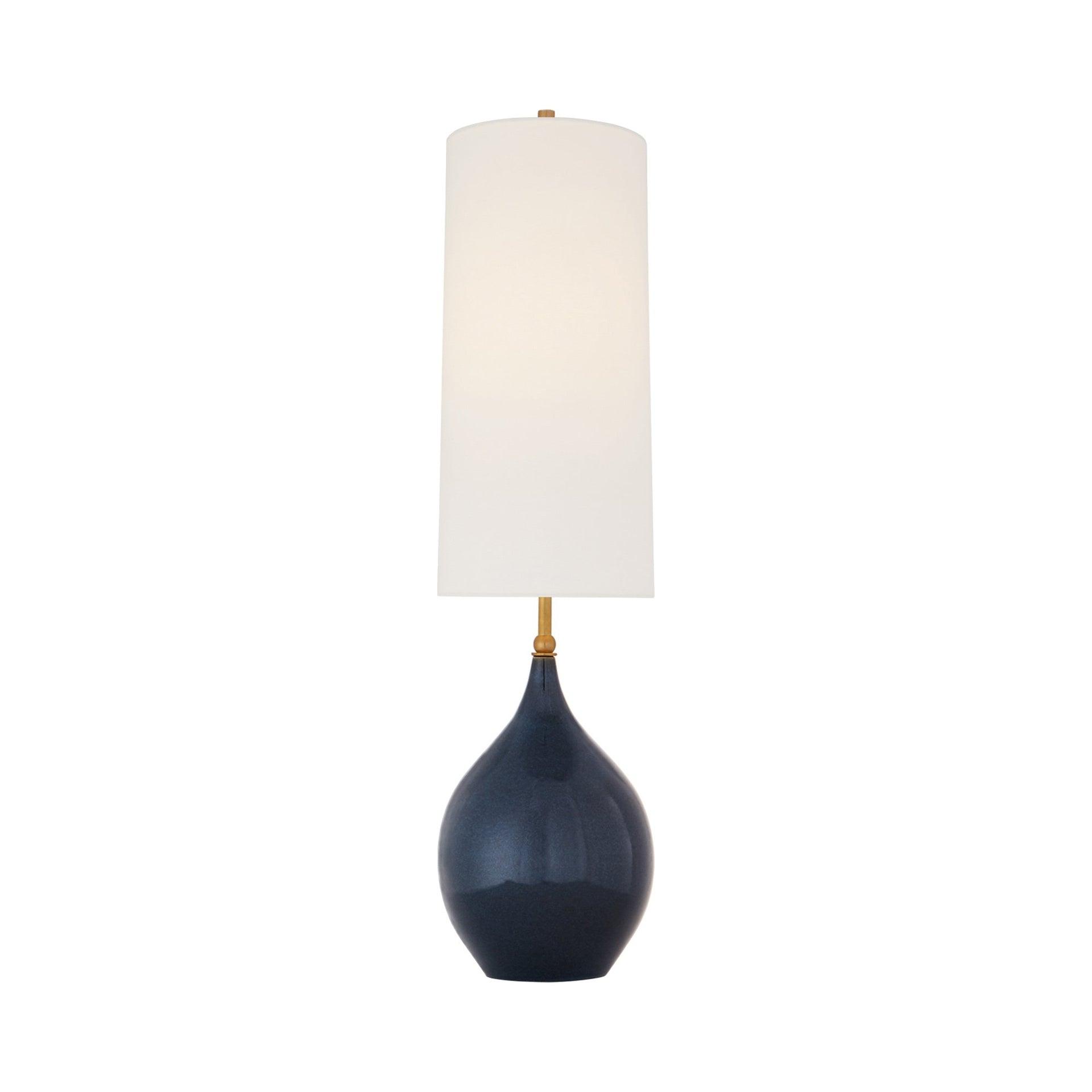 Loren Large Ceramic Table Lamp in Mixed Blue and Brown