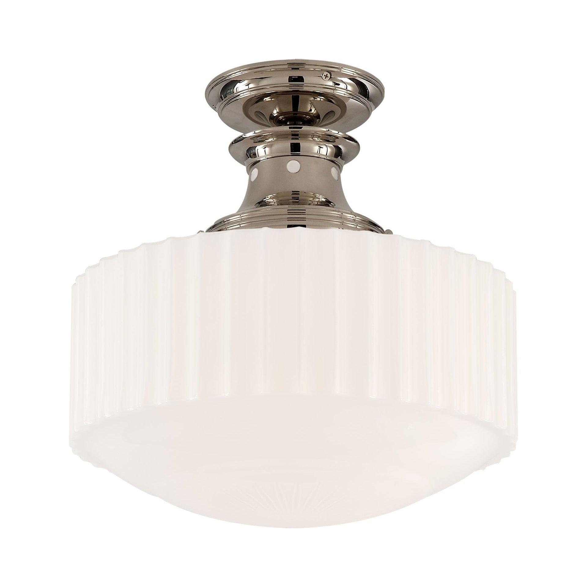 Milton Road Polished Nickel Indoor/Outdoor Globe Pendant Light