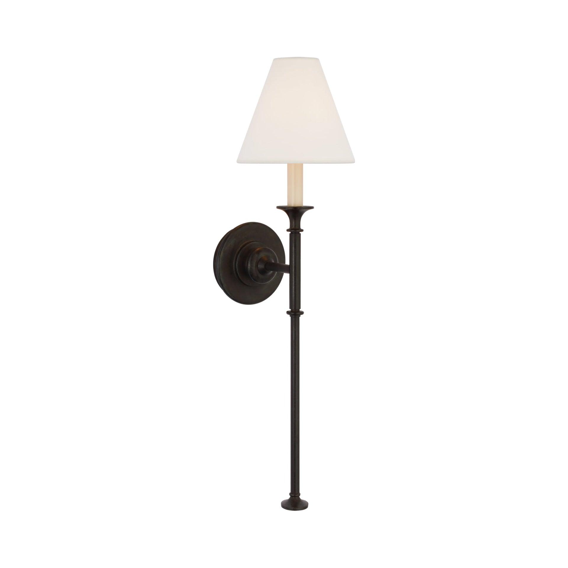 Piaf Tail 24.5" Black Iron Dimmable Wall Sconce