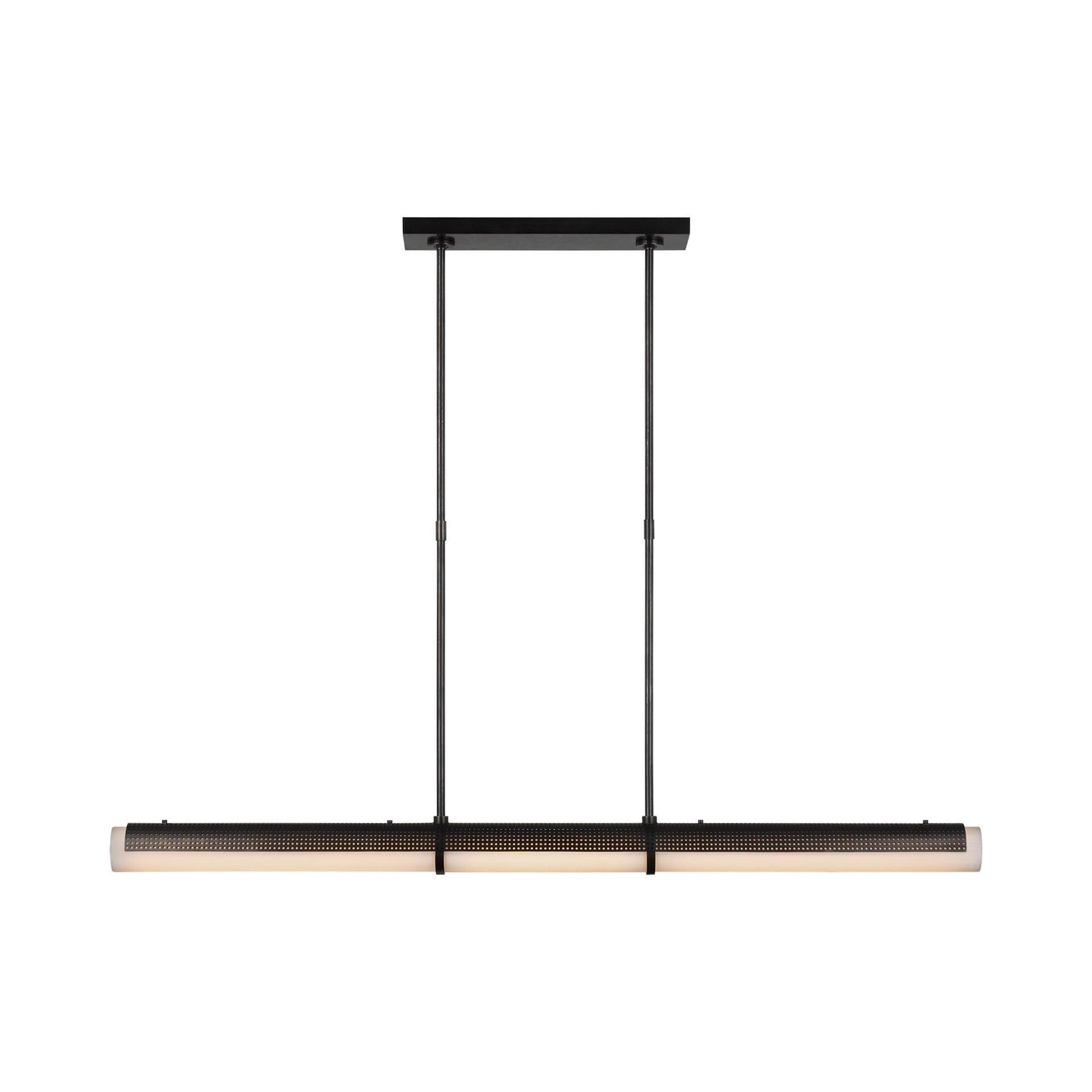 Bronze Crystal Plug-in LED Linear Chandelier