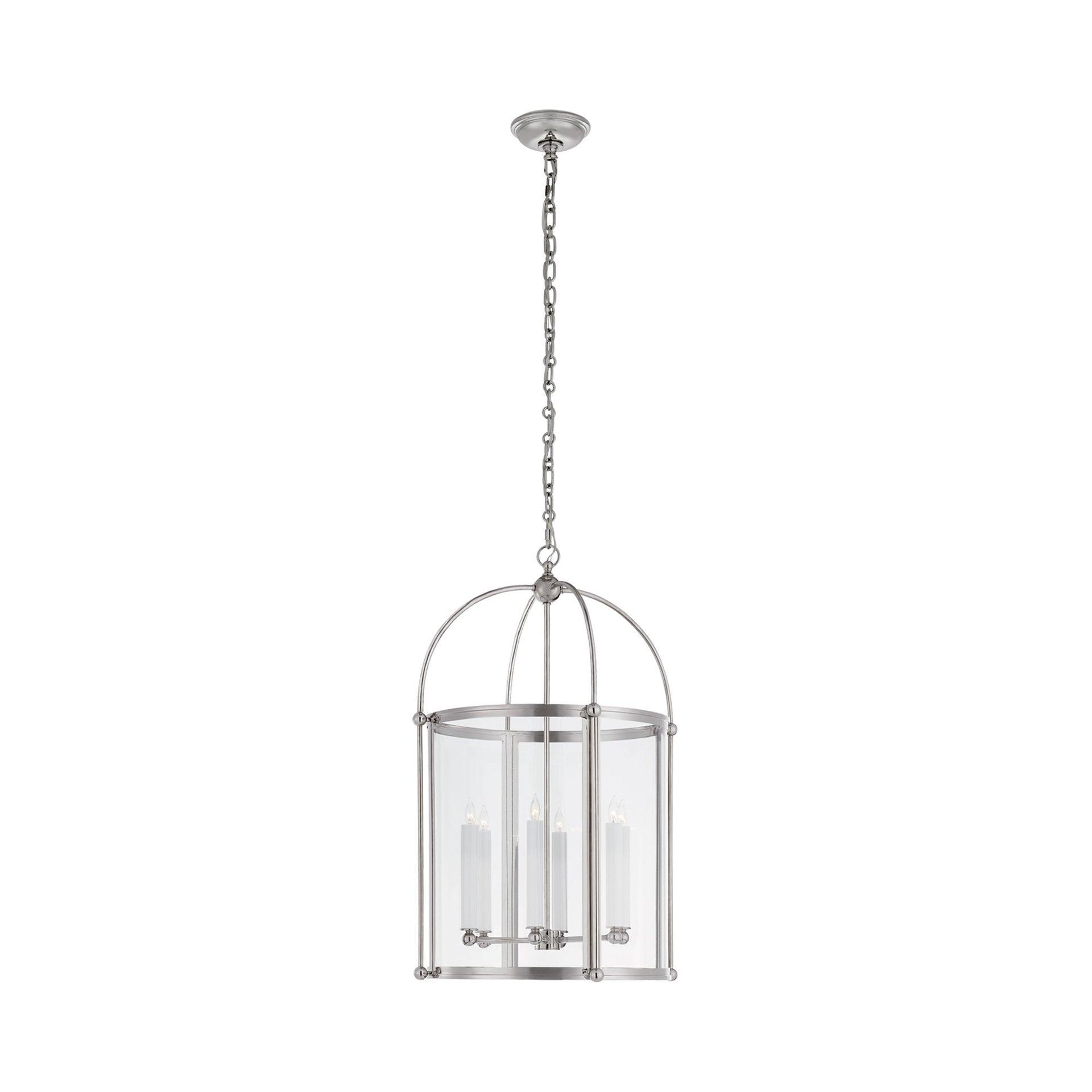Riverside Polished Nickel 6-Light Indoor/Outdoor Island Chandelier