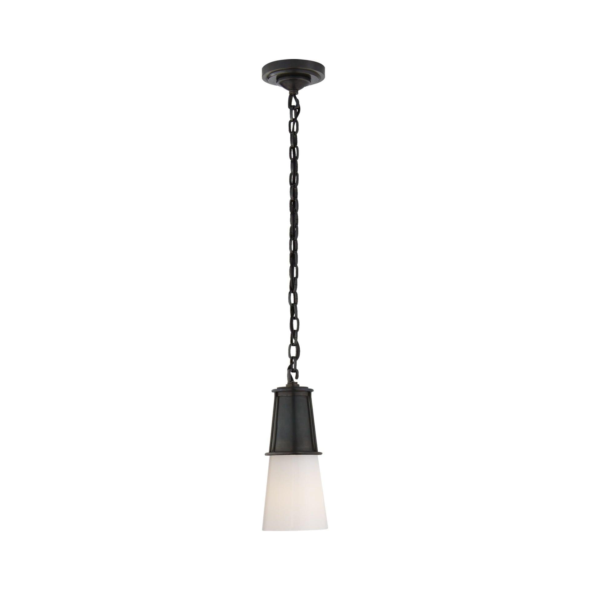 Robinson Polished Nickel & Bronze 11.25" Indoor/Outdoor Pendant