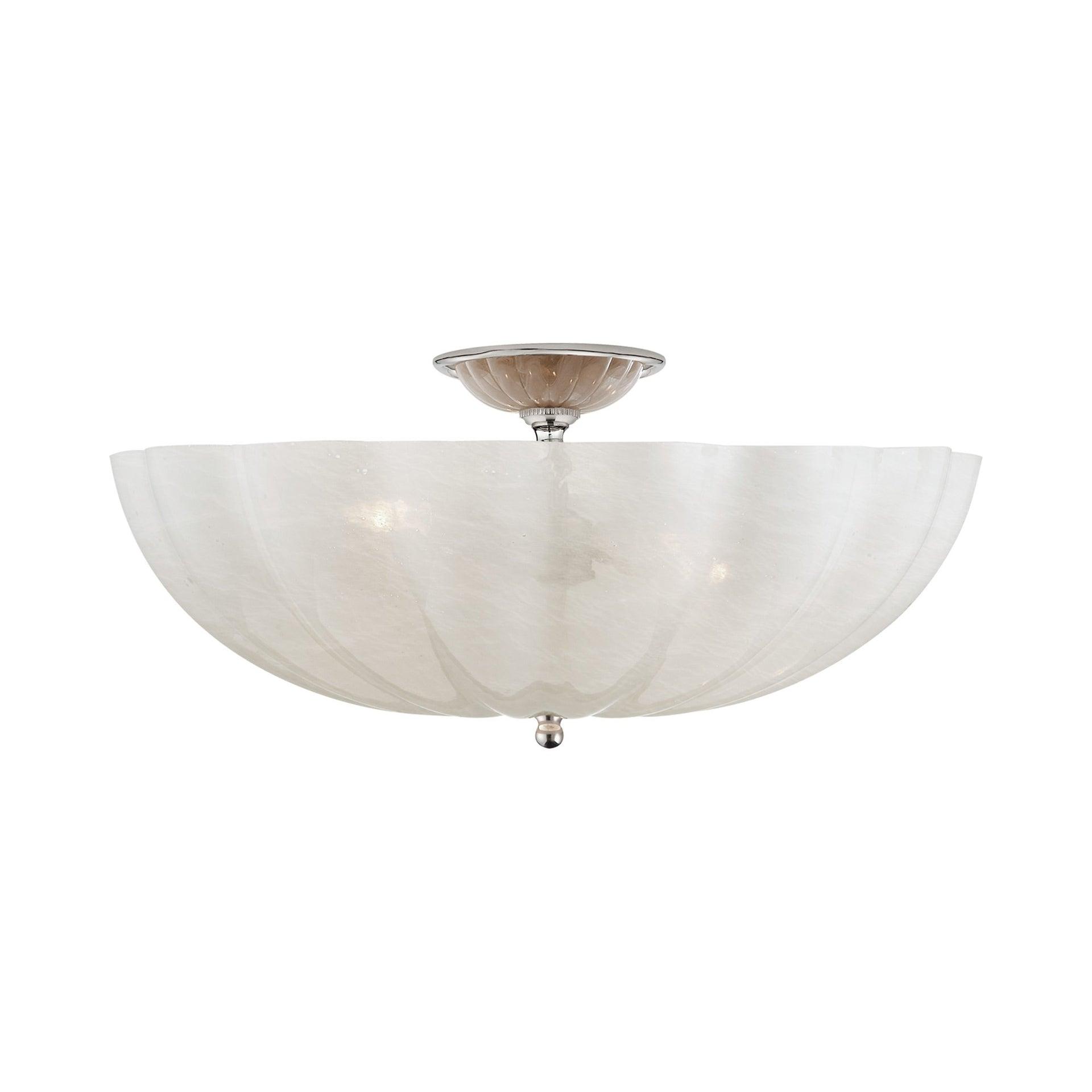 Rosehill Polished Nickel 4-Light Semi-Flush Mount Ceiling Light