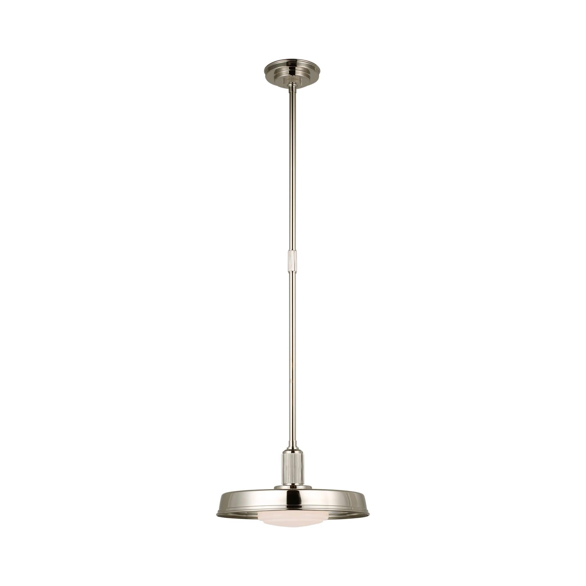 Ruhlmann 14" Polished Nickel Minimalist Pendant Light