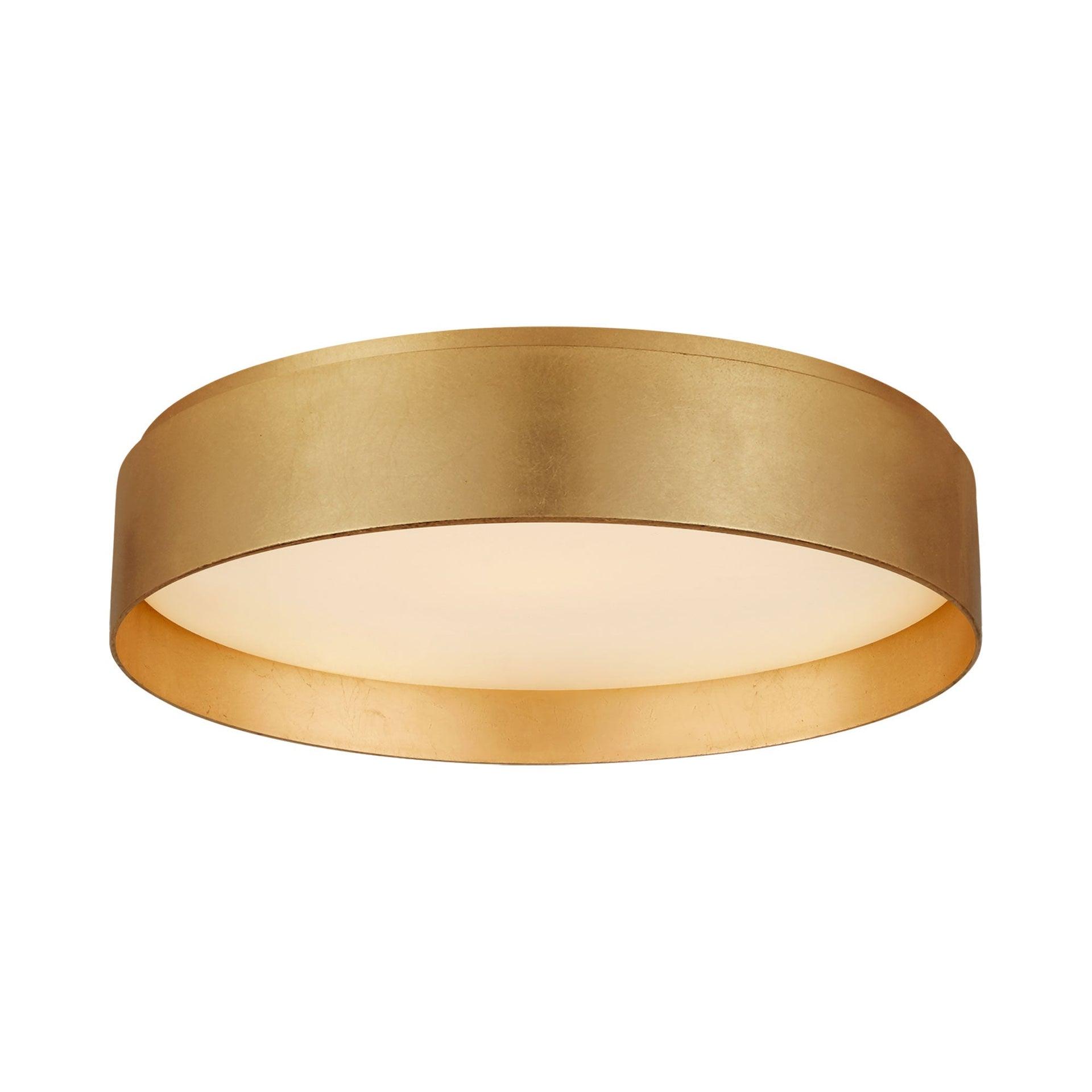 Shaw Gold Gilded LED Flush Mount Ceiling Light, 17"