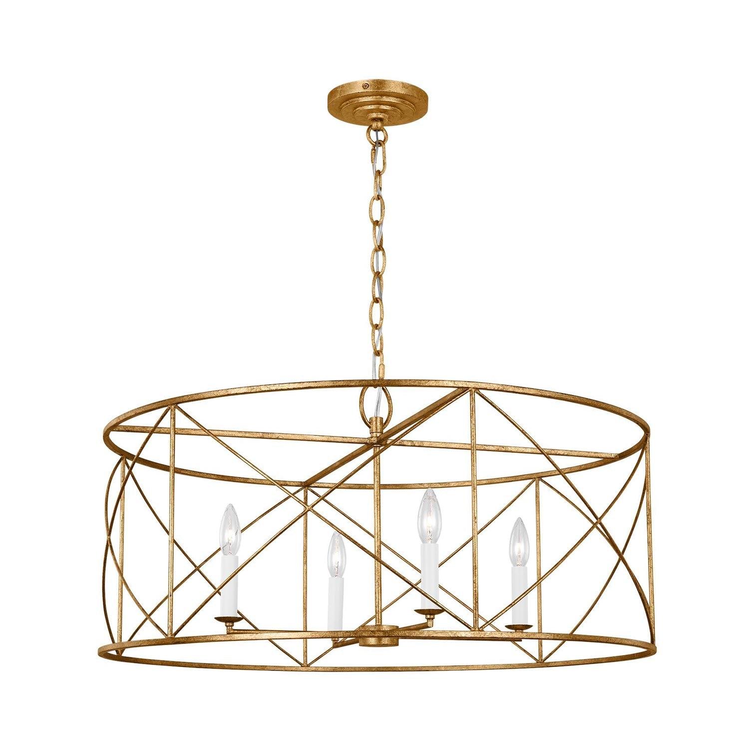 Merilou 4 - Light Dimmable Lantern Square / Rectangle Chandelier