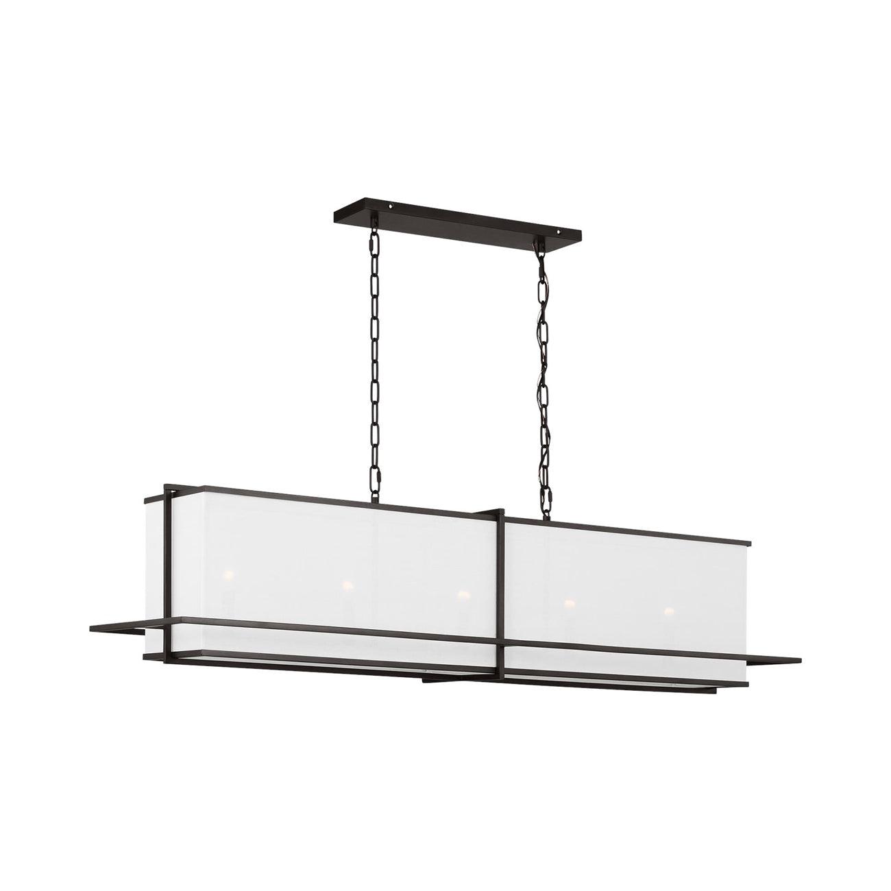 Orren Ellis Elden 5 - Light Dimmable Lantern Square / Rectangle Chandelier