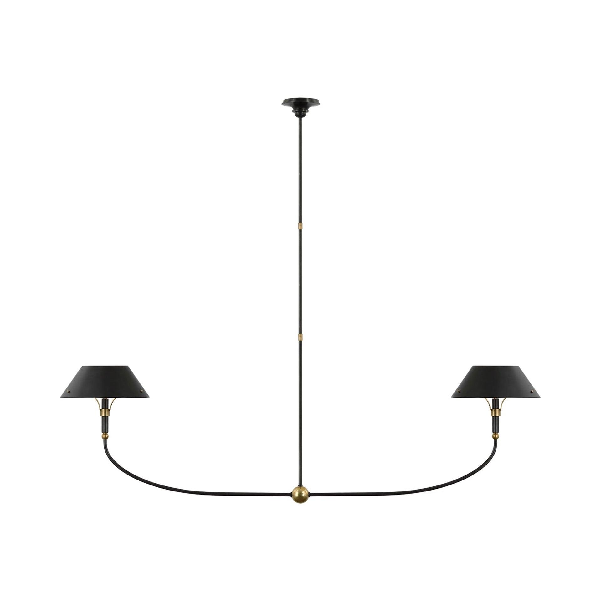 Turlington Bronze and Brass 68" Linear Chandelier
