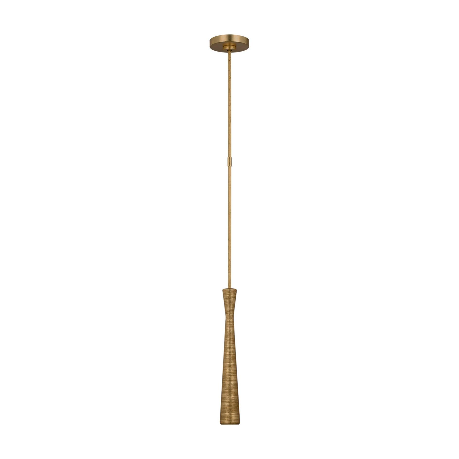 Gilded Nickel 15" LED Mini Pendant Light