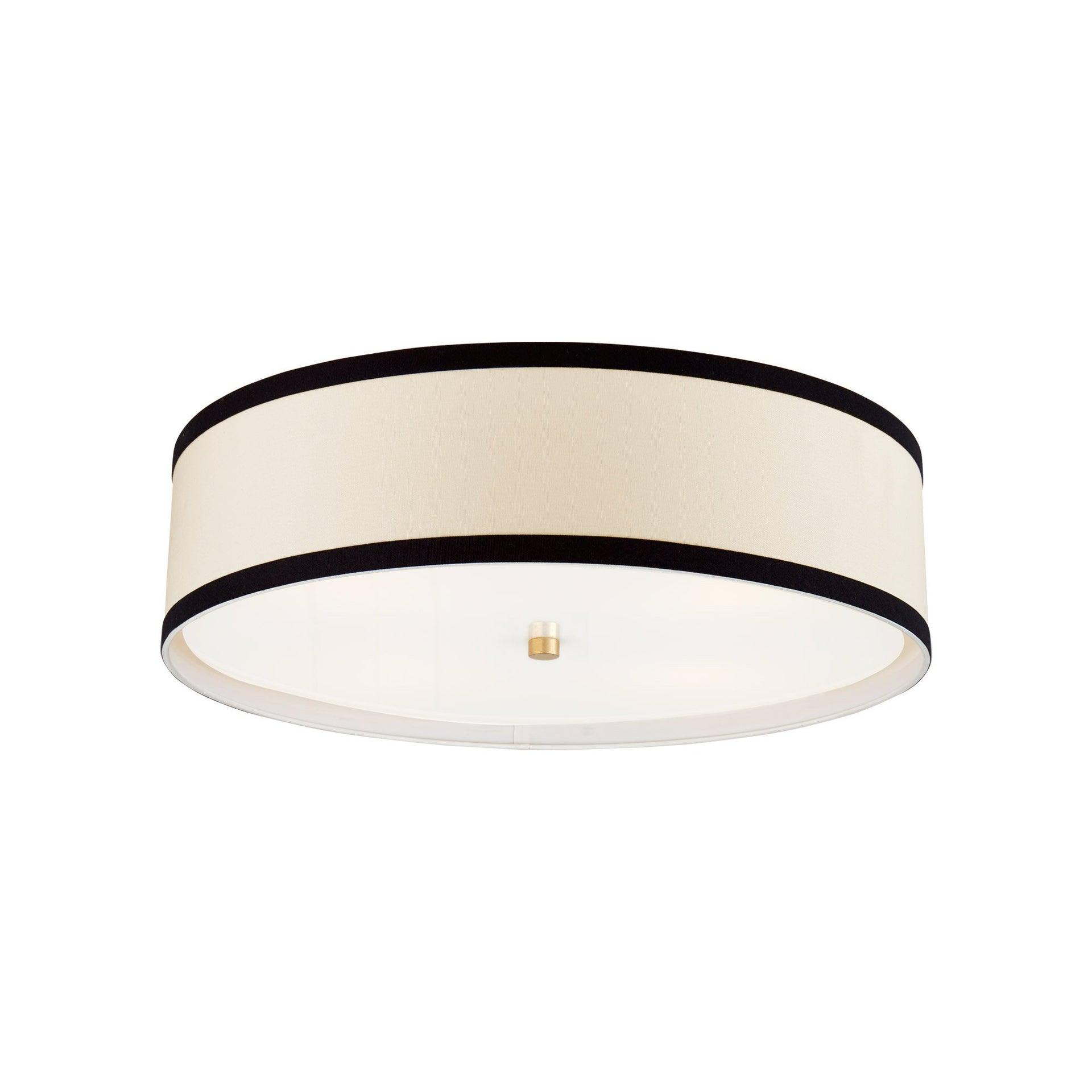 Preppy Gild 24" Crystal-Trimmed Drum Ceiling Light